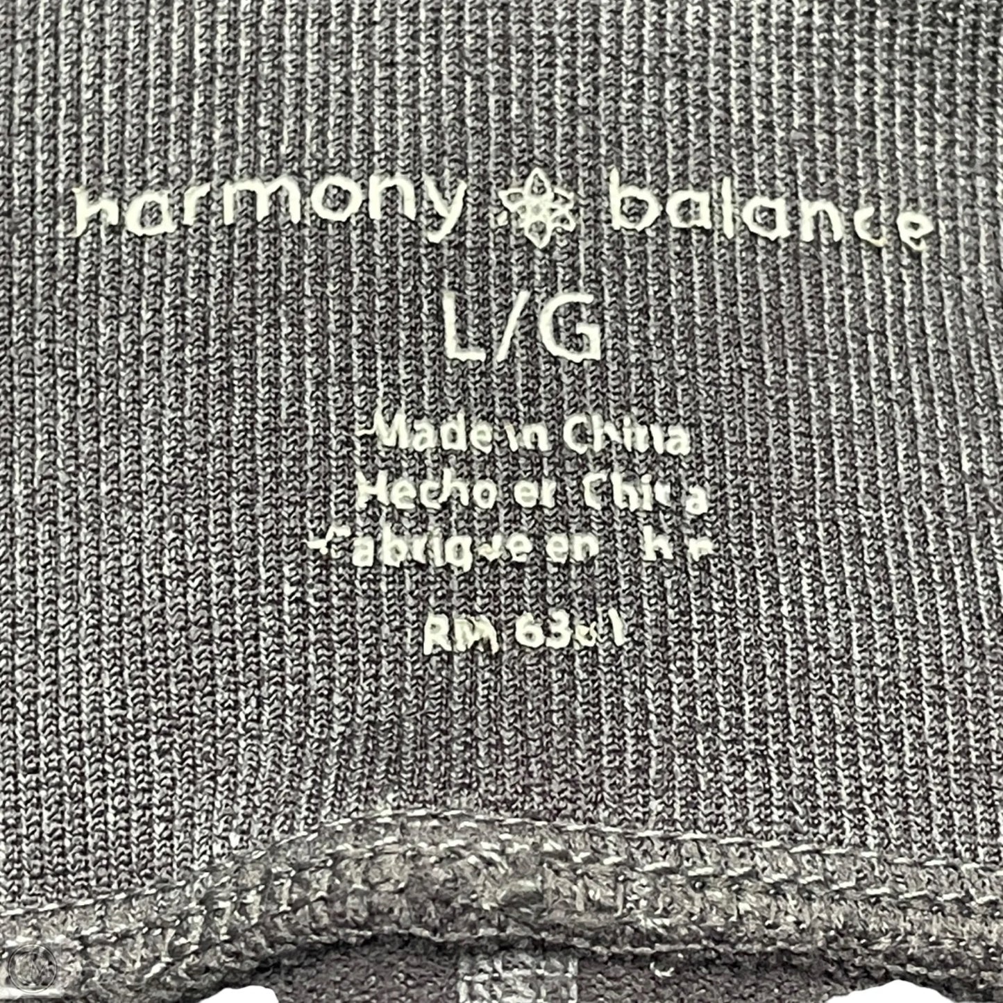 Athletic Pants 2pc By Harmony Balance In Grey, Size: L