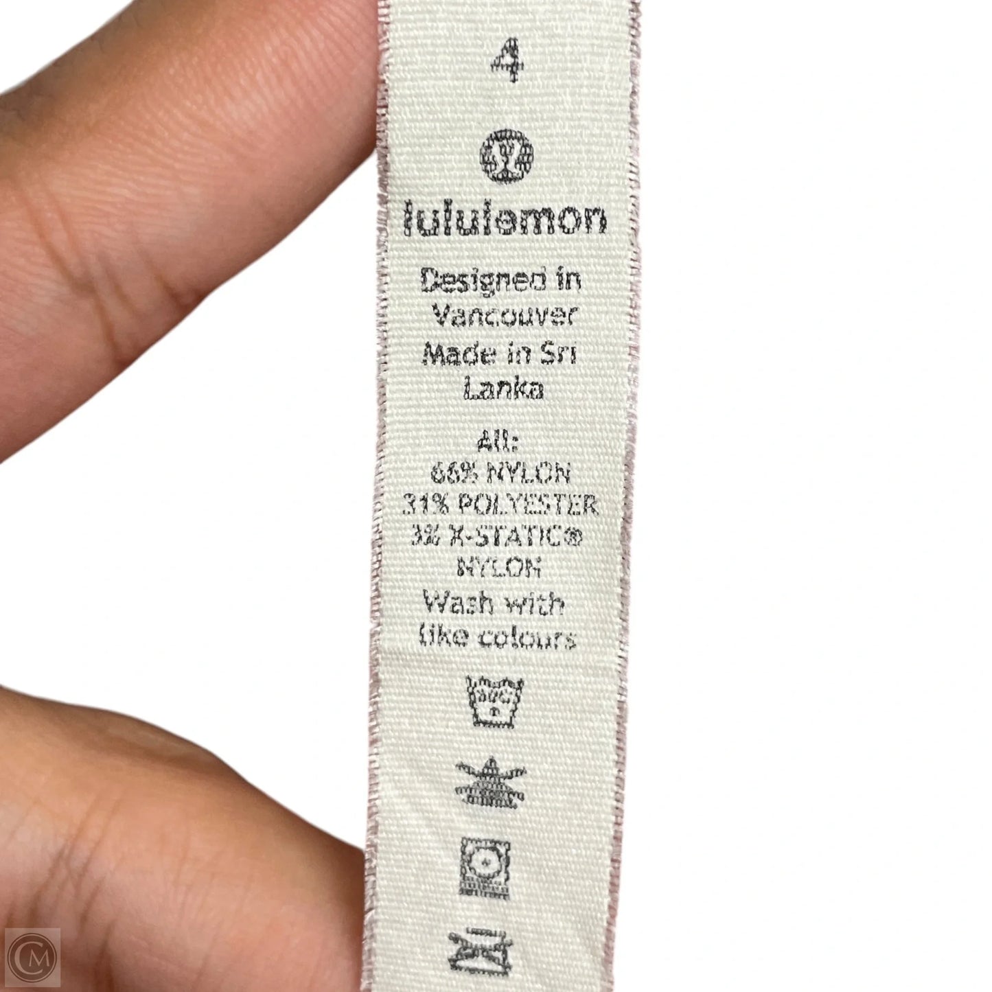 Athletic Top Long Sleeve Collar By Lululemon In Mauve, Size: S