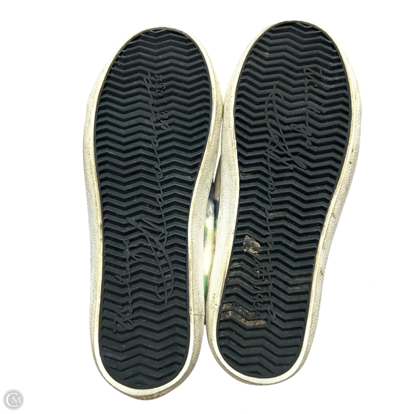 Shoes Sneakers By Vintage Havana In Green & White, Size: 6.5