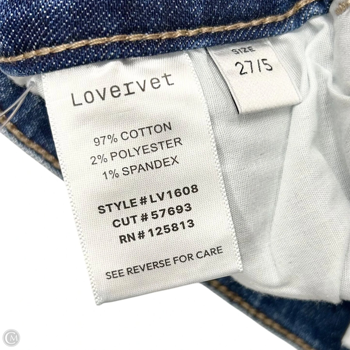 Jeans Straight By Vervet In Blue Denim, Size: 4