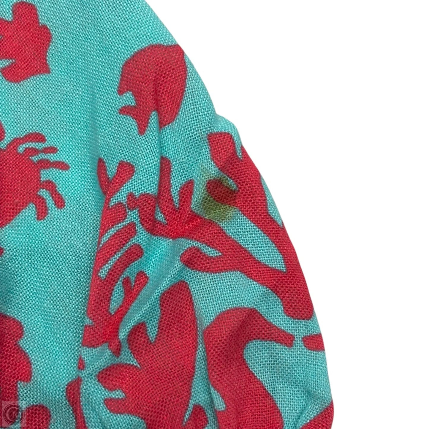 Top Long Sleeve Designer By Lilly Pulitzer In Blue & Pink, Size: S