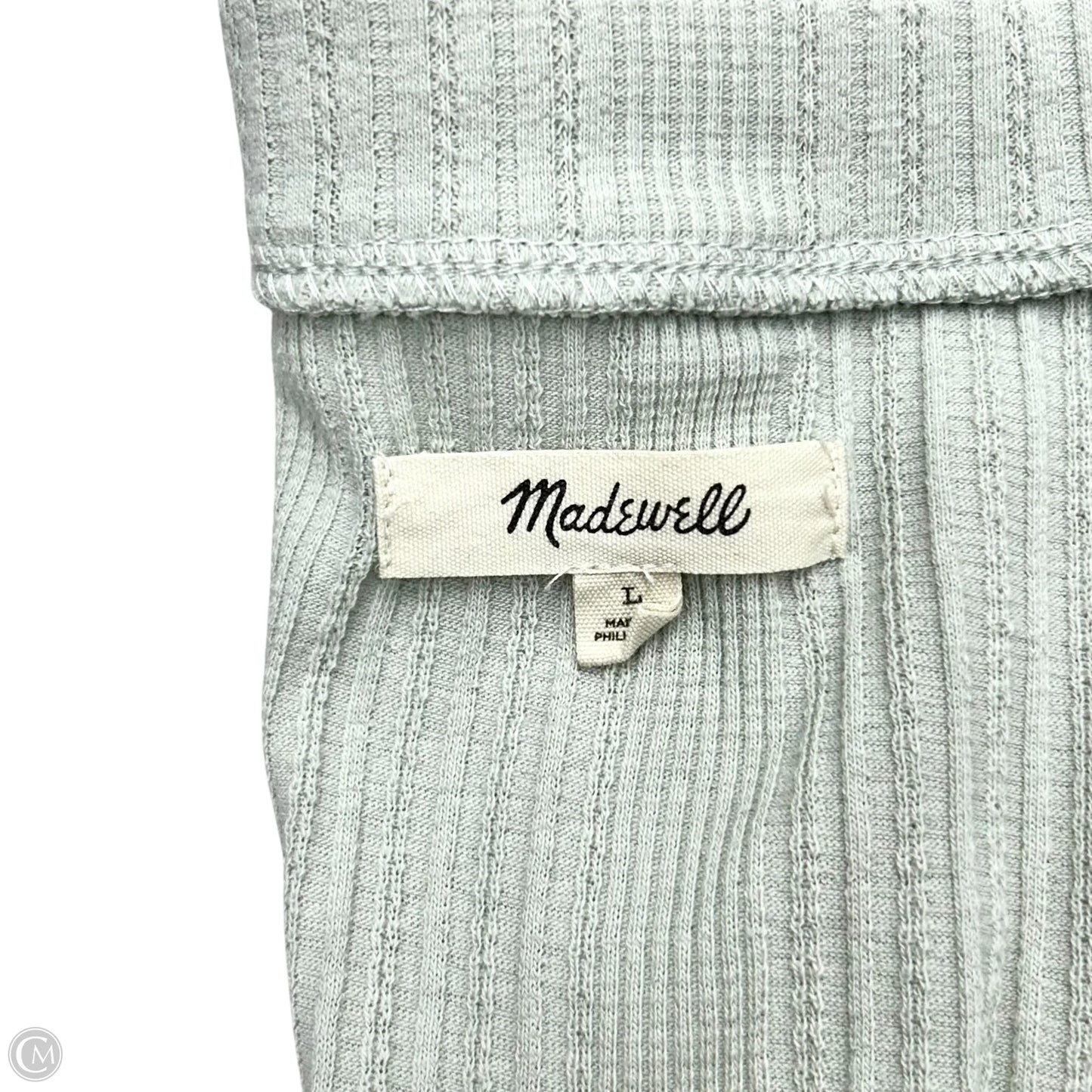 Top 2pc Short Sleeve By Madewell In Pale Mint, Size: L