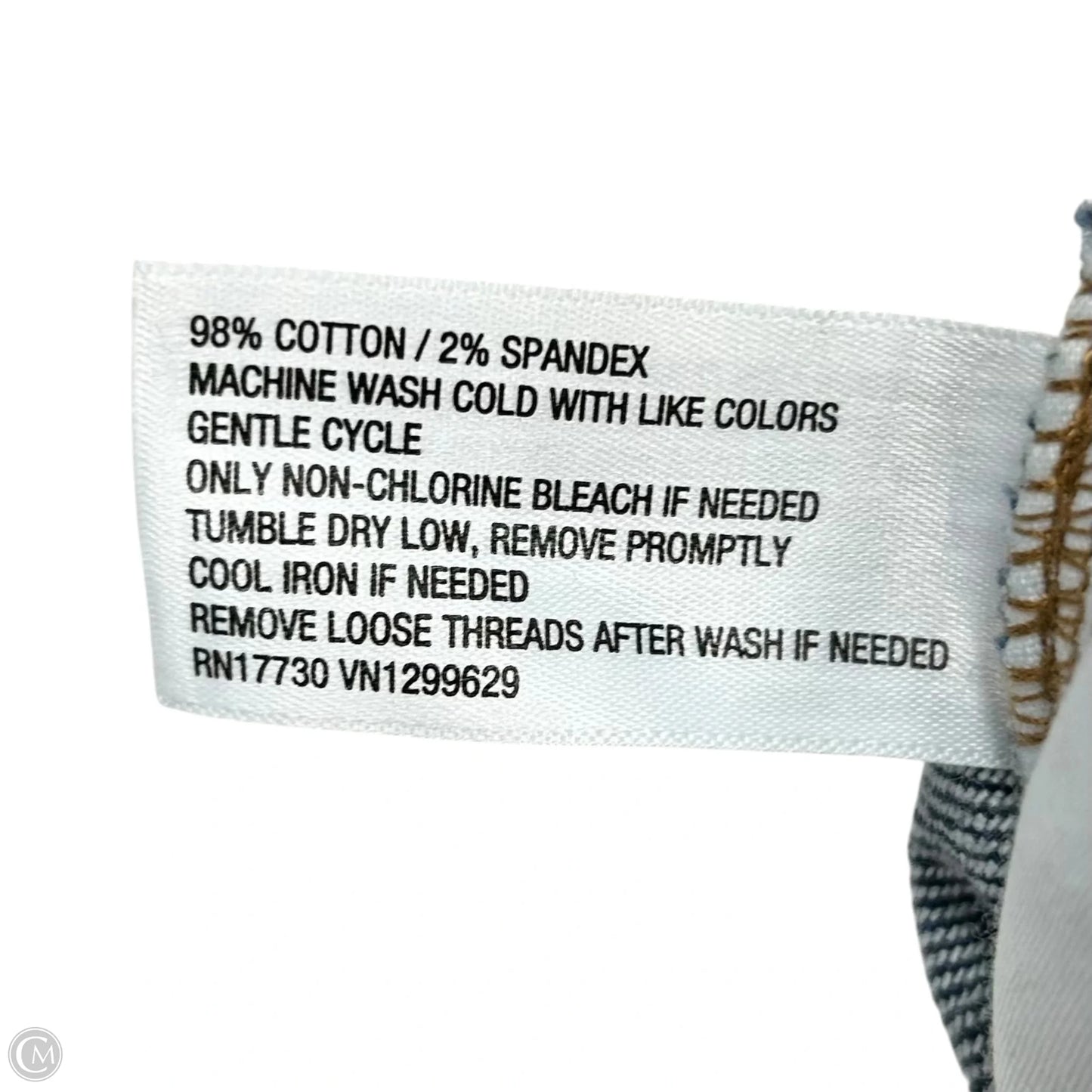 Jeans Straight By Ava & Viv In Blue Denim, Size: 22