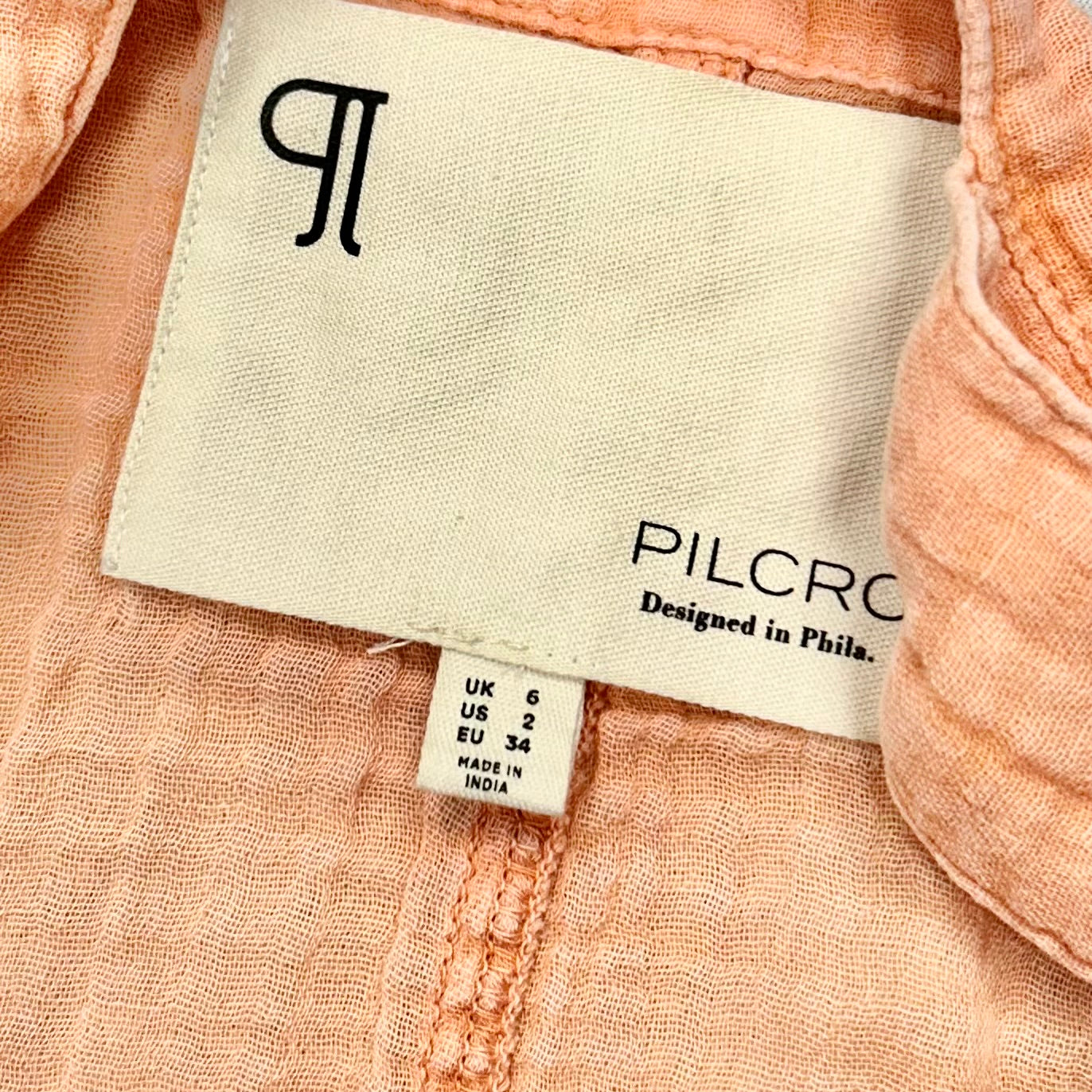 Shortalls By Pilcro In Coral, Size: Xs