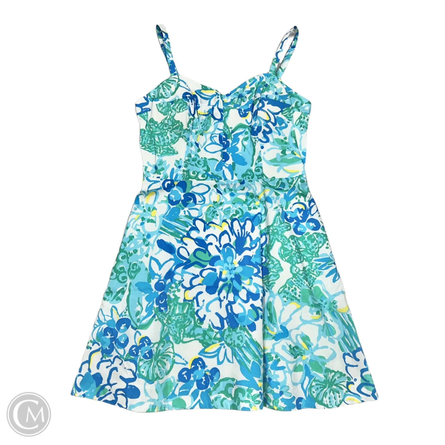 Dress Designer By Lilly Pulitzer In Blue & White, Size: S