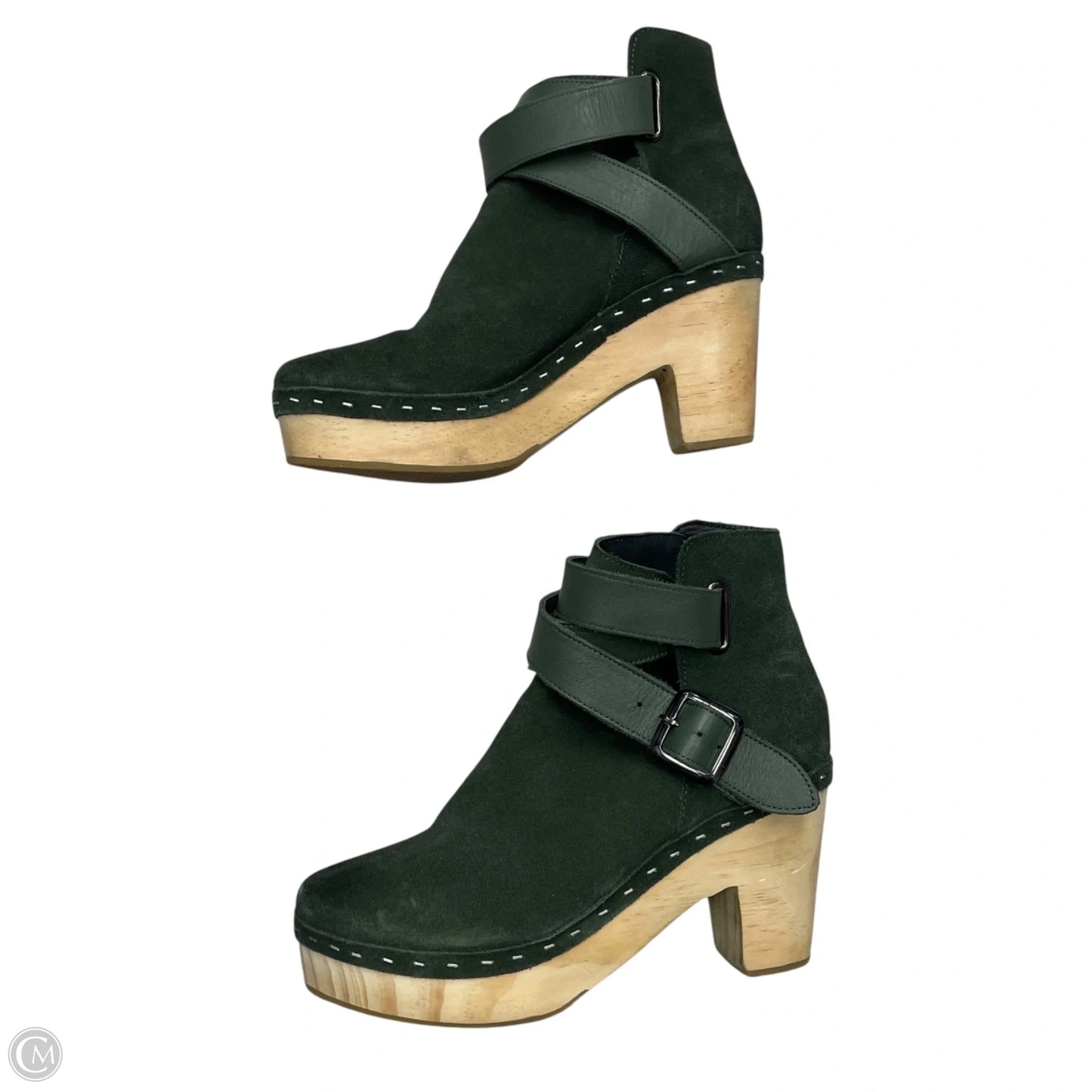 Boots Ankle Heels By Free People In Green, Size: 7
