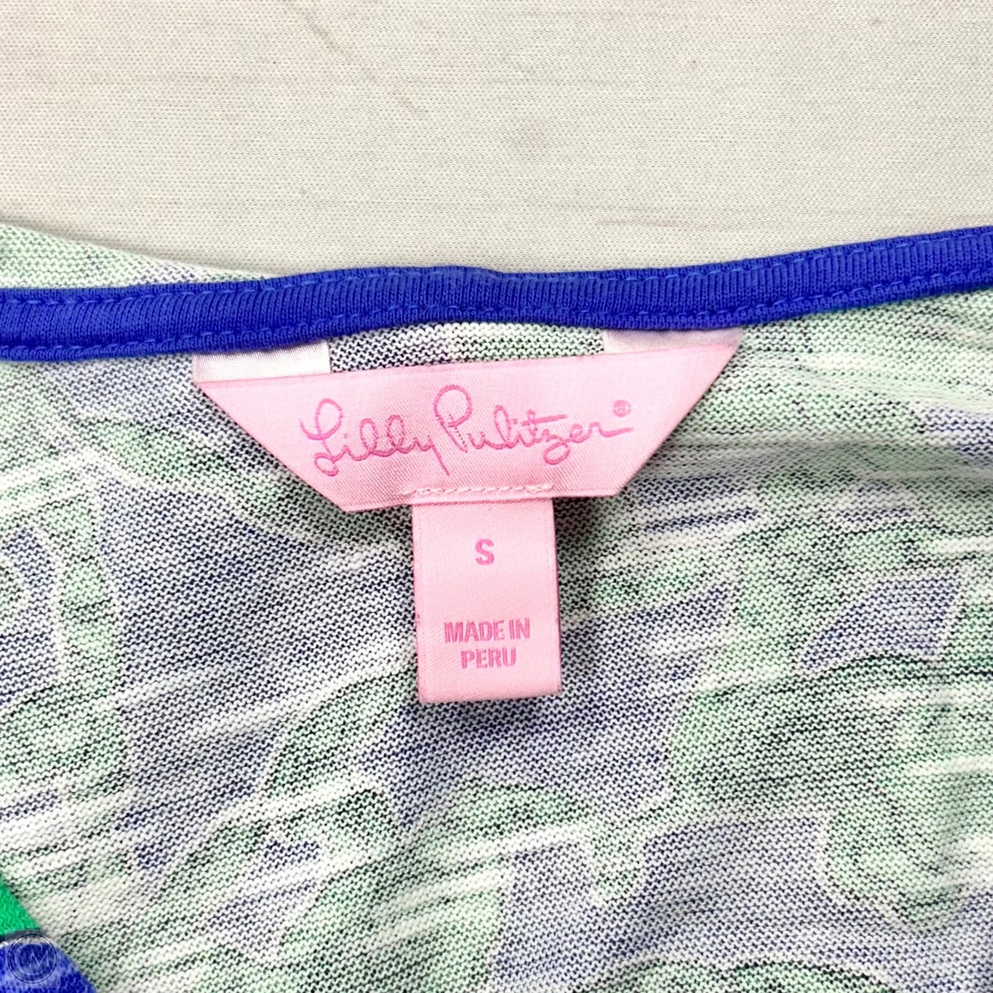 Tunic Designer By Lilly Pulitzer In Blue & Green, Size: S