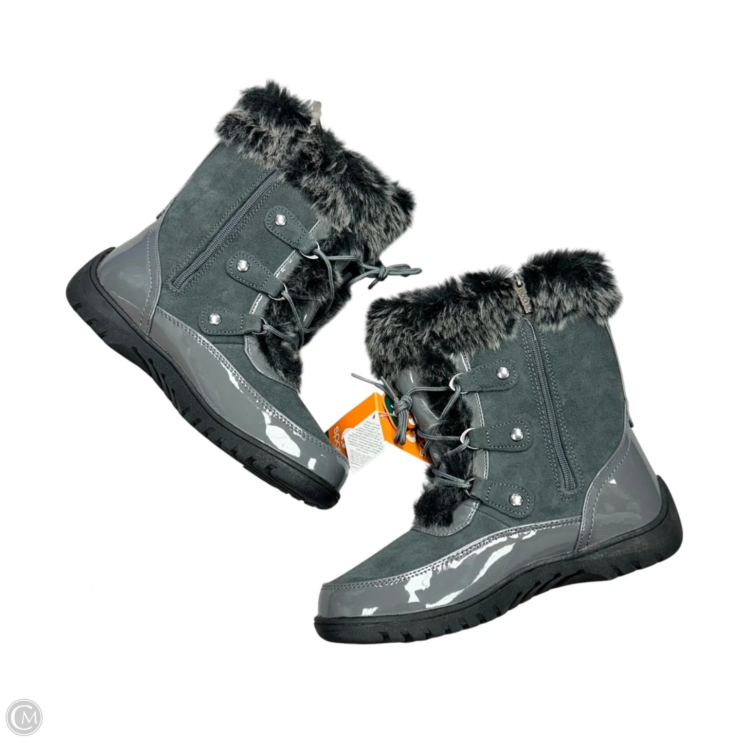 Boots Snow By Sporto In Grey, Size: 9.5