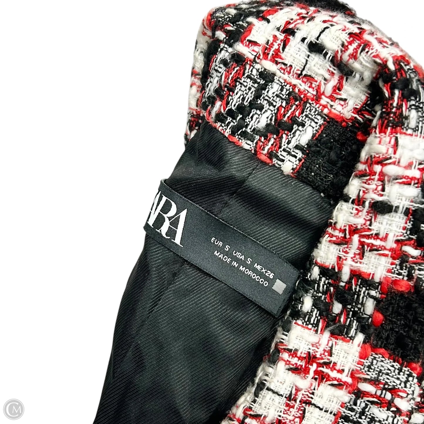 Jacket Other By Zara In Black & Red, Size: S