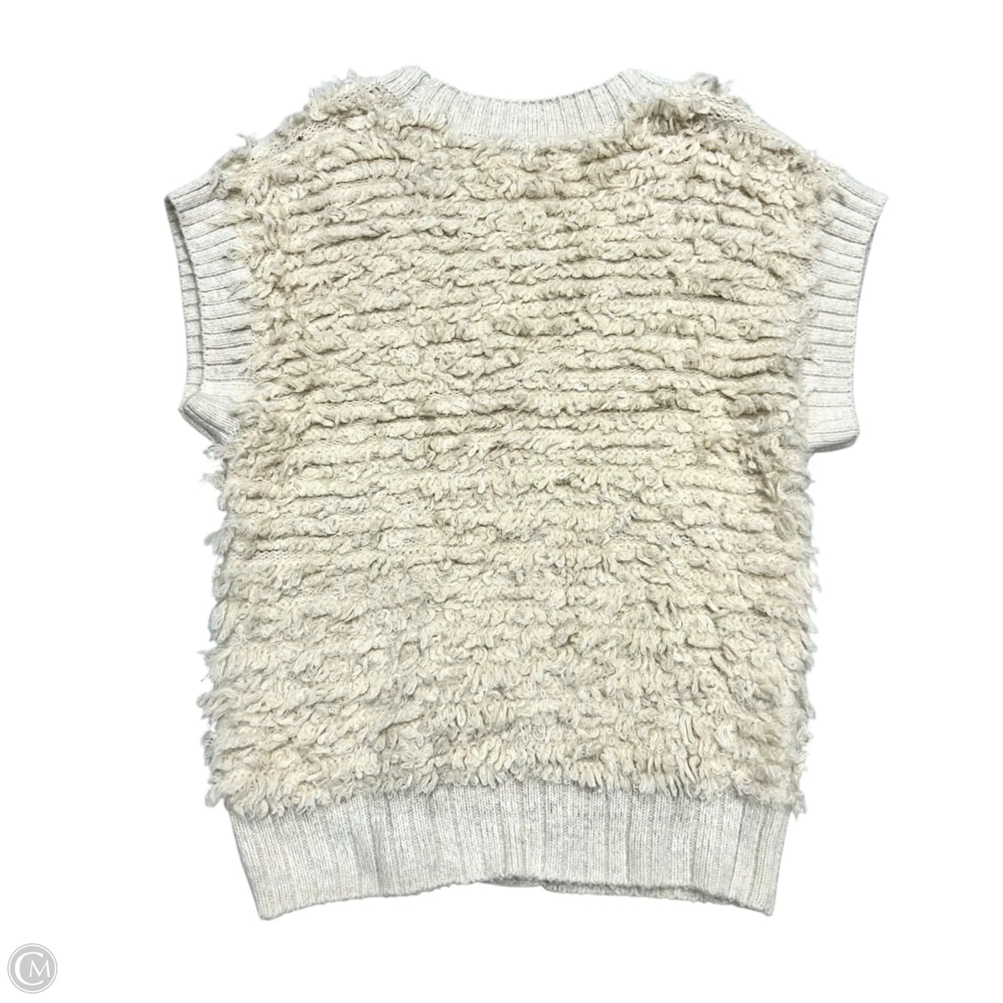 Sweater Cardigan By Anthropologie In Cream, Size: L