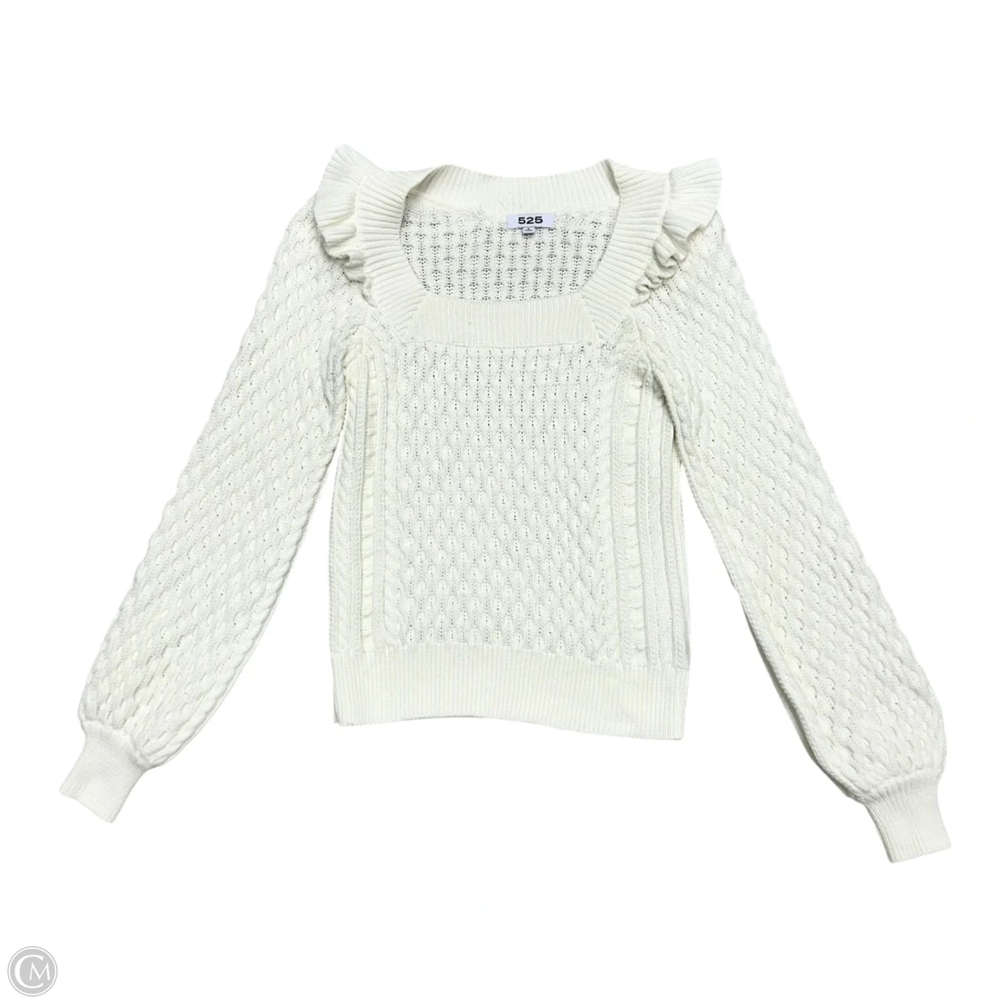 Sweater By 525 In Ivory, Size: S