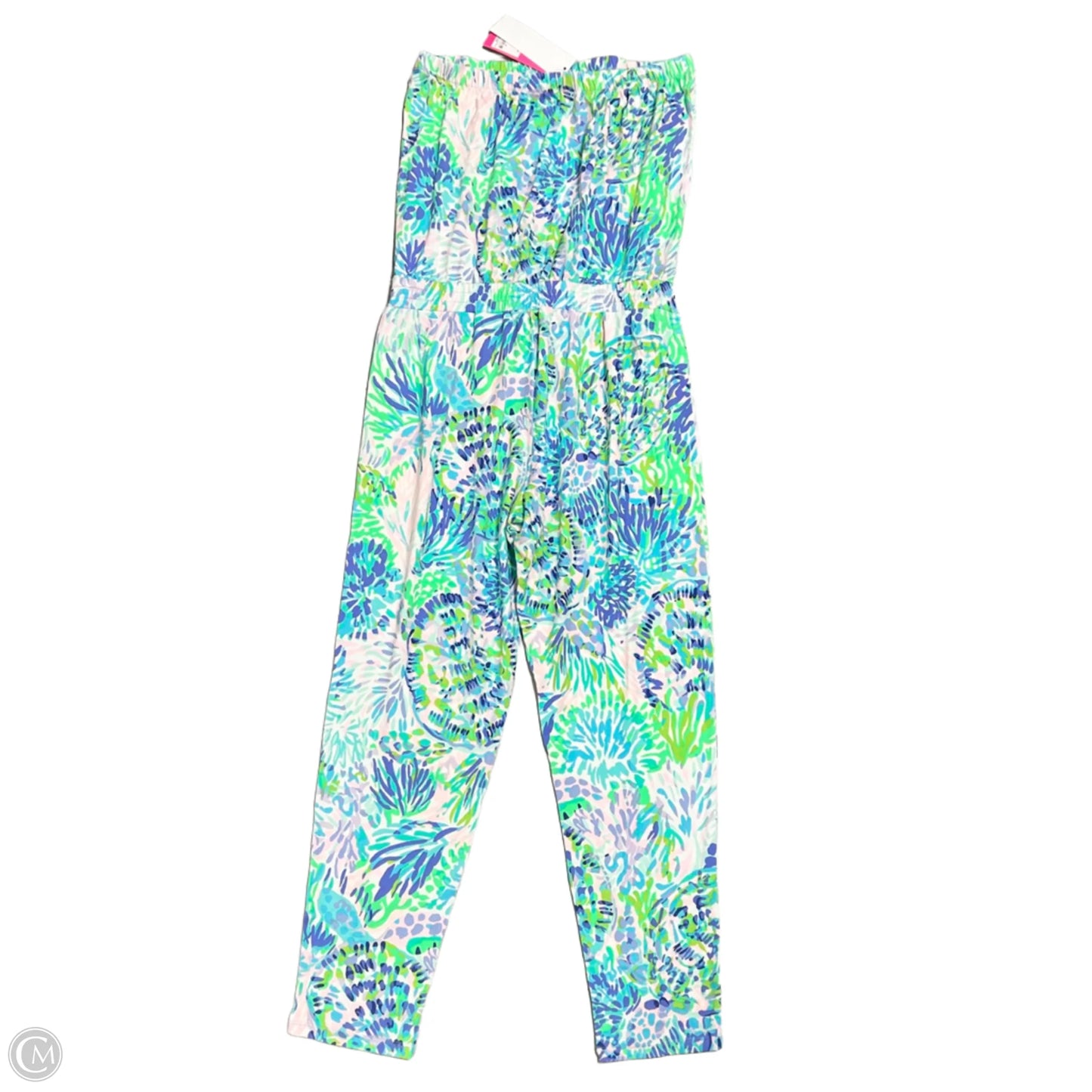 Jumpsuit Designer By Lilly Pulitzer In Blue & Green, Size: M