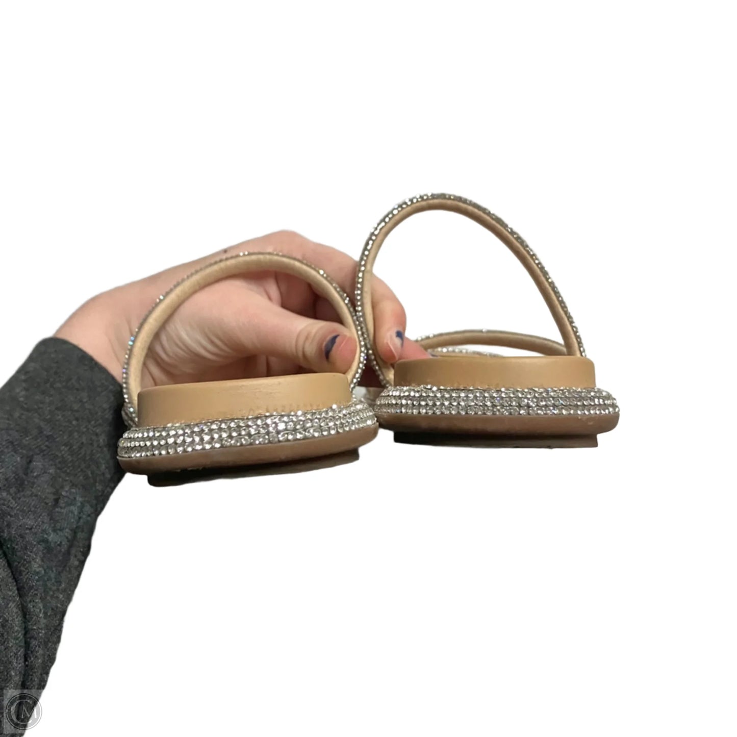 Sandals Flats By Mix No 6 In Silver, Size: 7.5