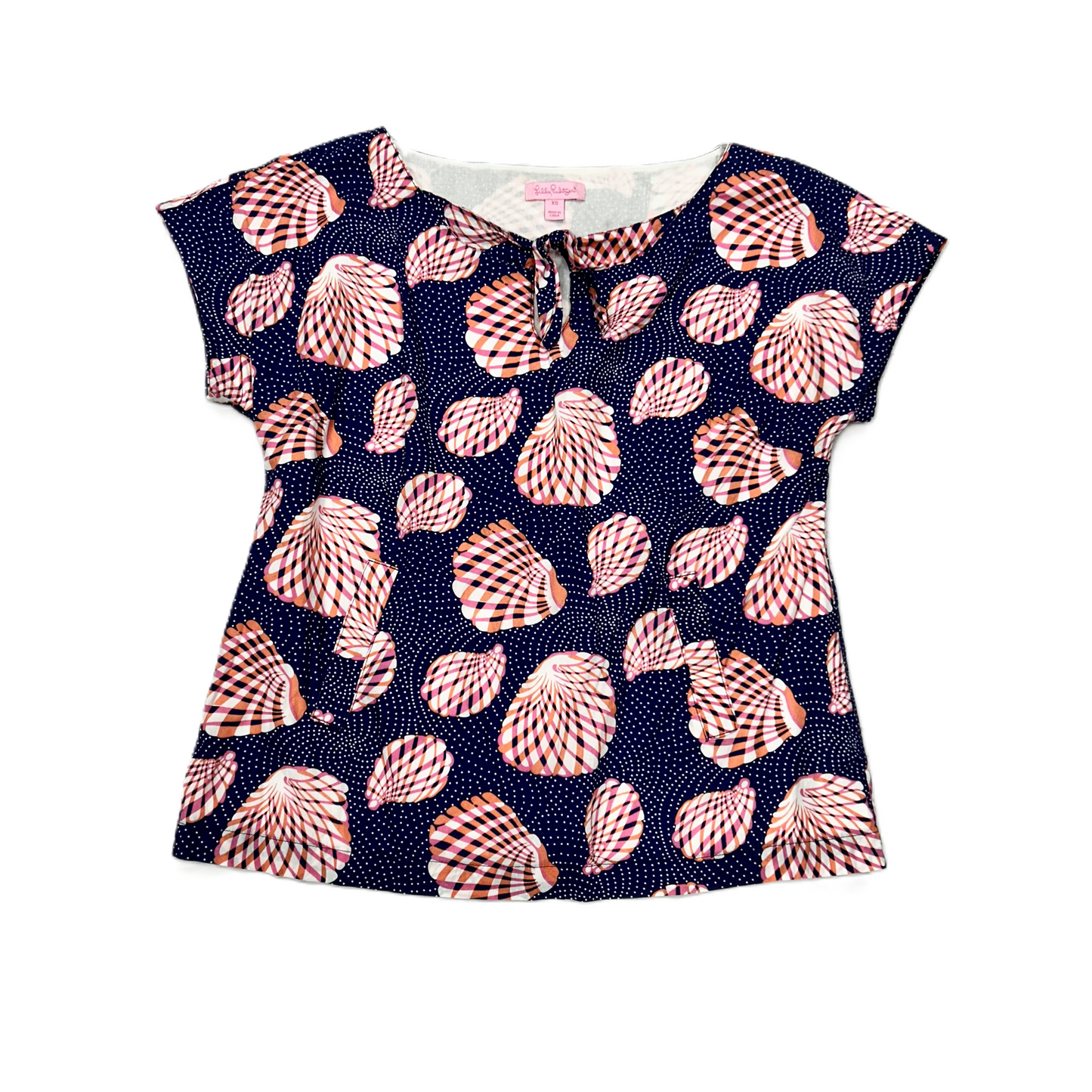Top Short Sleeve Designer By Lilly Pulitzer Size: Xs