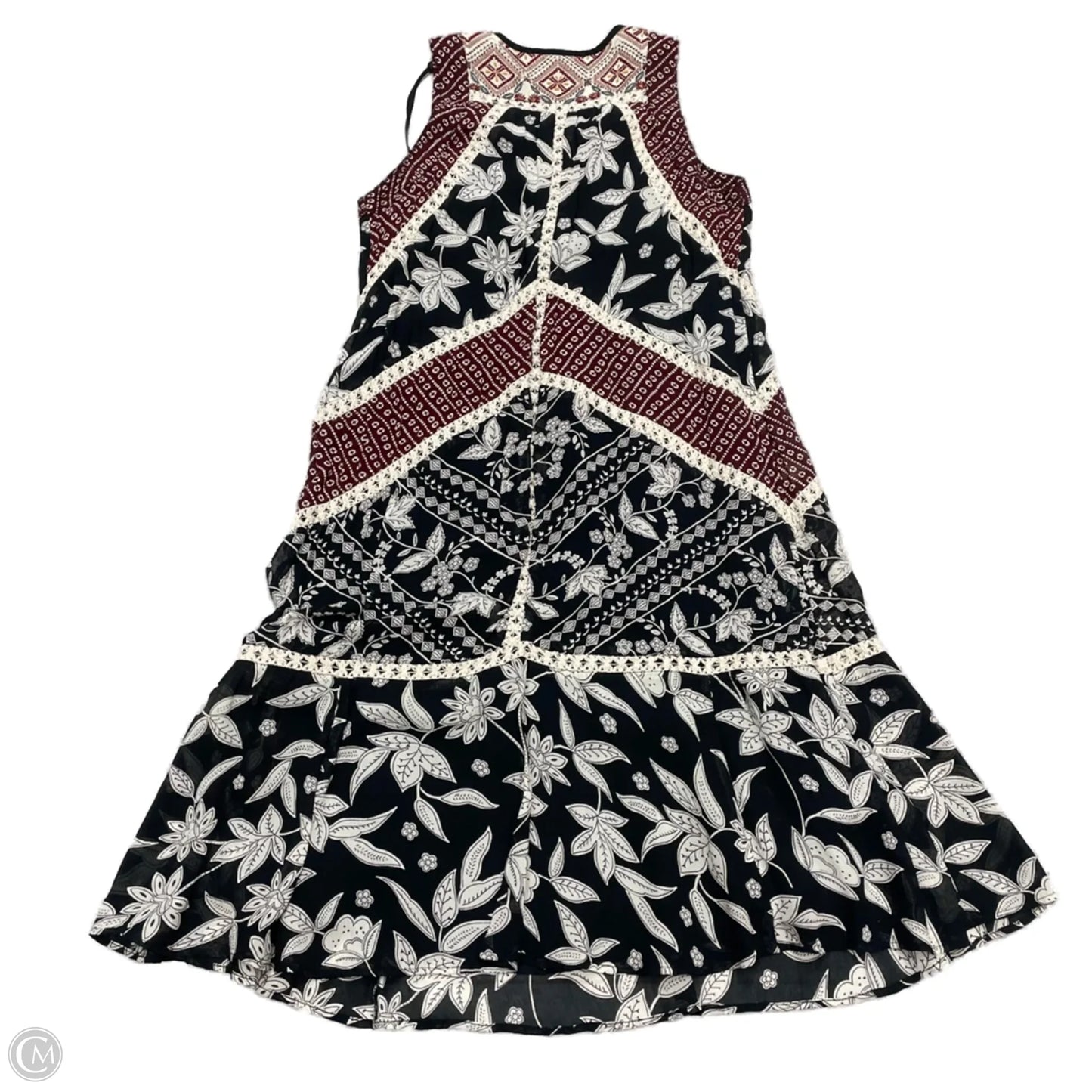 Dress Casual Midi By Floreat In Black & Cream, Size: Xs