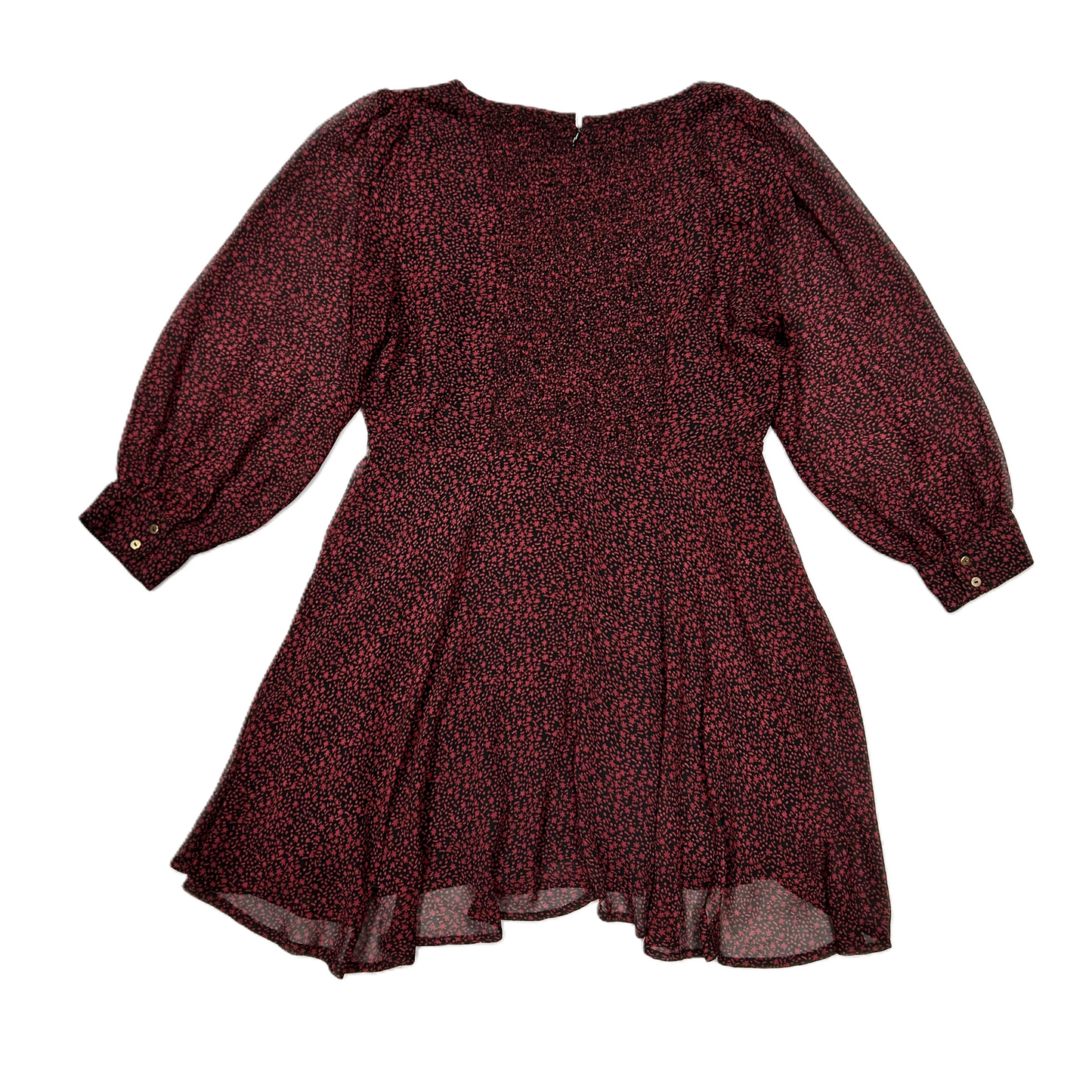 Dress Casual Short By Cleobella In Black & Red, Size: L