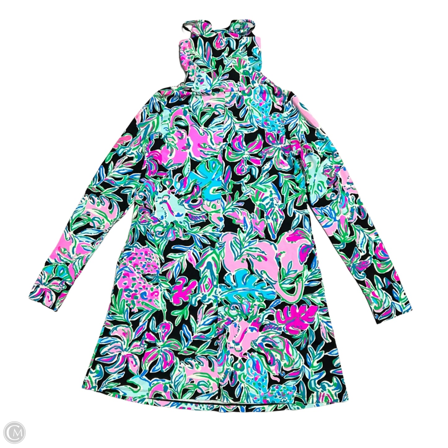 Dress Designer By Lilly Pulitzer In Black & Blue, Size: M