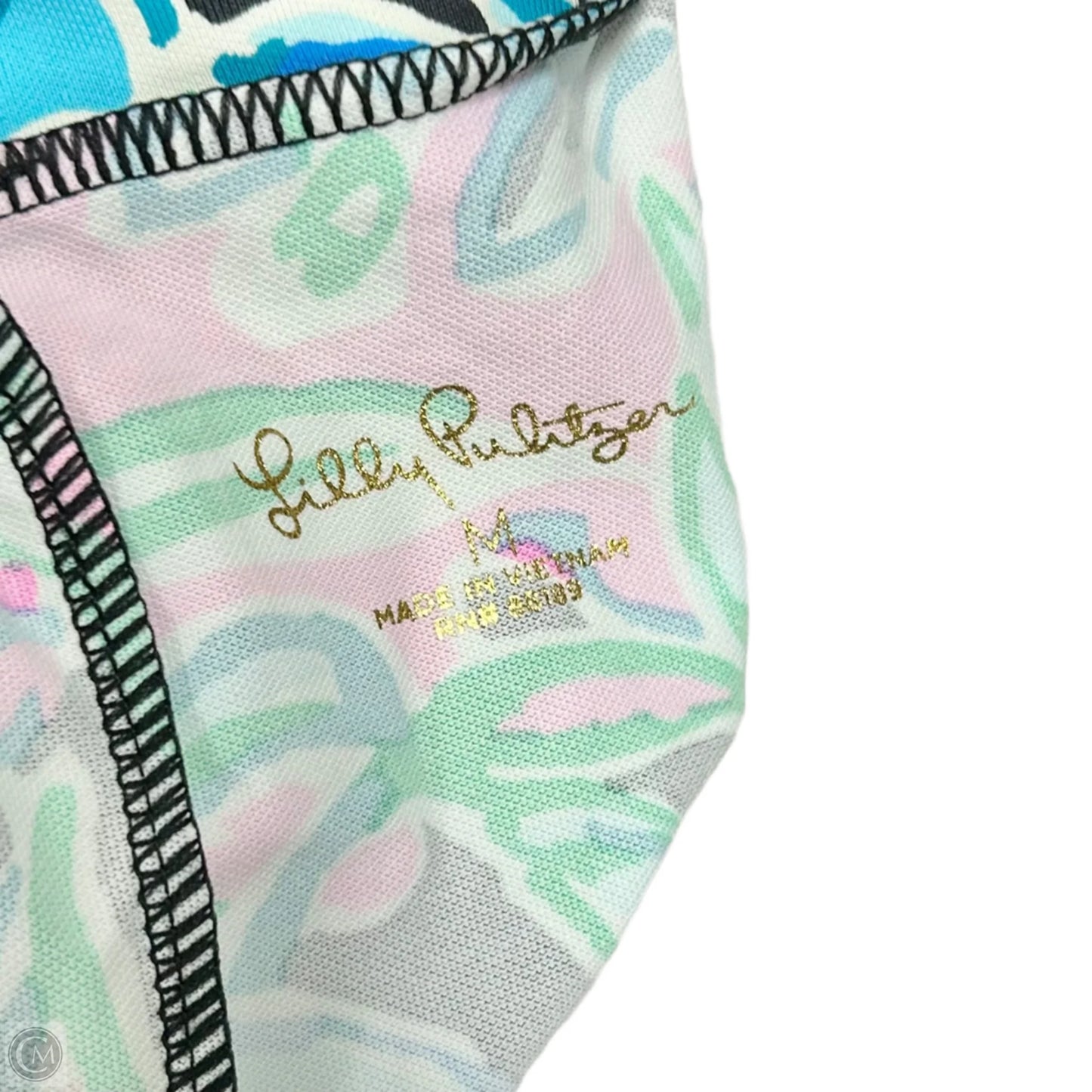 Dress Designer By Lilly Pulitzer In Black & Blue, Size: M