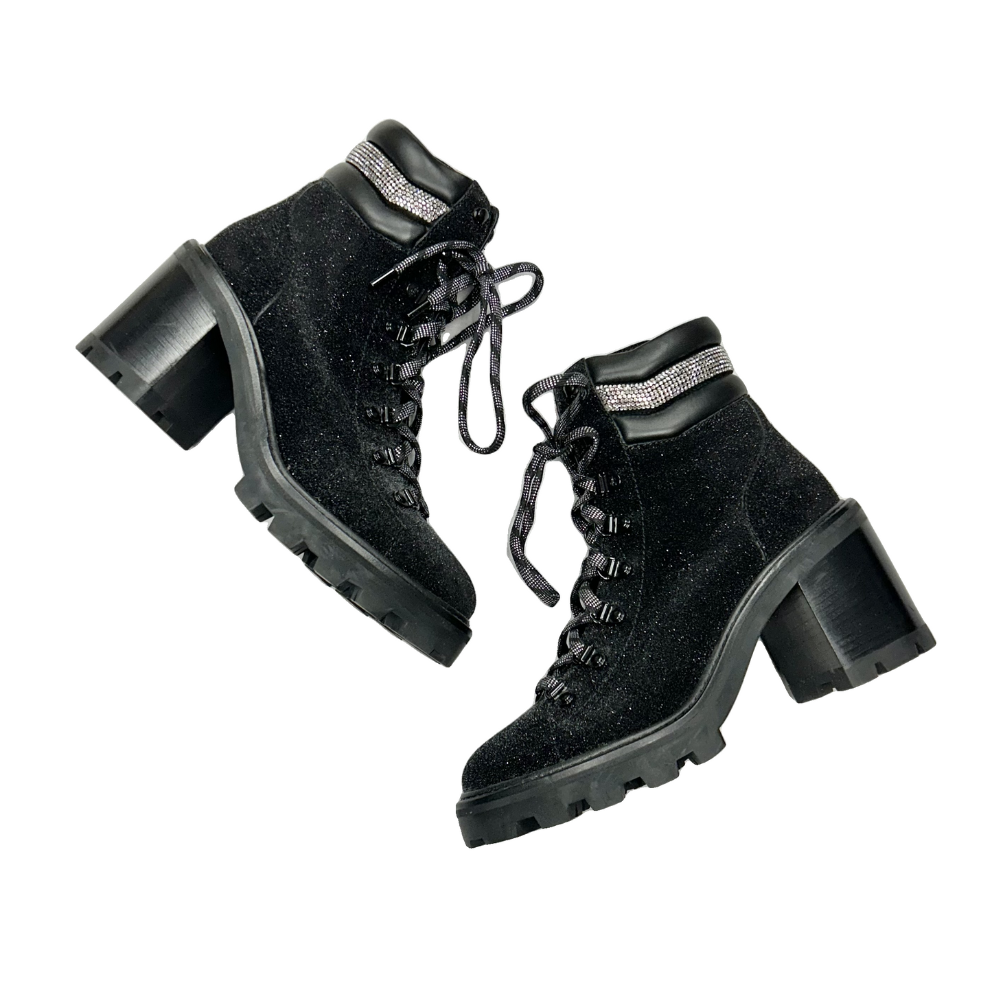 Boots Luxury Designer By Jimmy Choo In Black, Size: 8.5