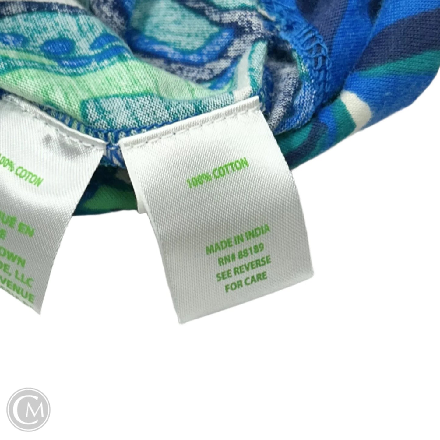 Dress Designer By Lilly Pulitzer In Blue & Green, Size: S