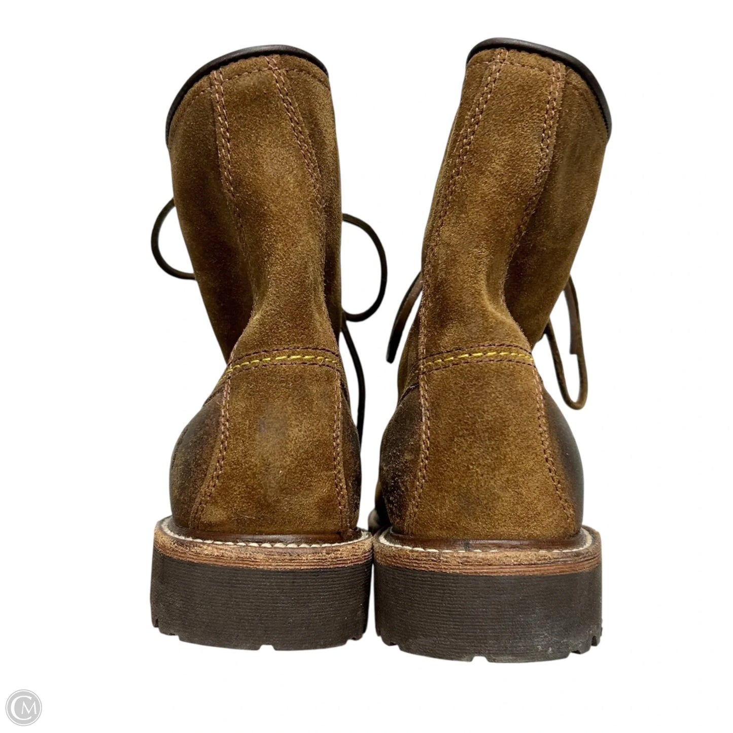Boots Designer By Frye In Brown, Size: 9