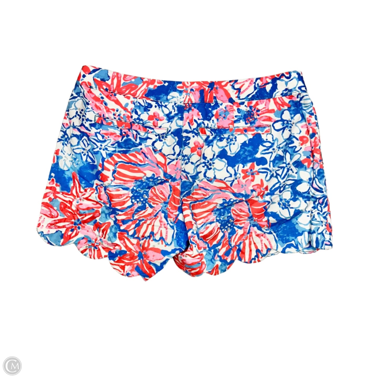 Shorts Designer By Lilly Pulitzer In Blue Red & White, Size: 4