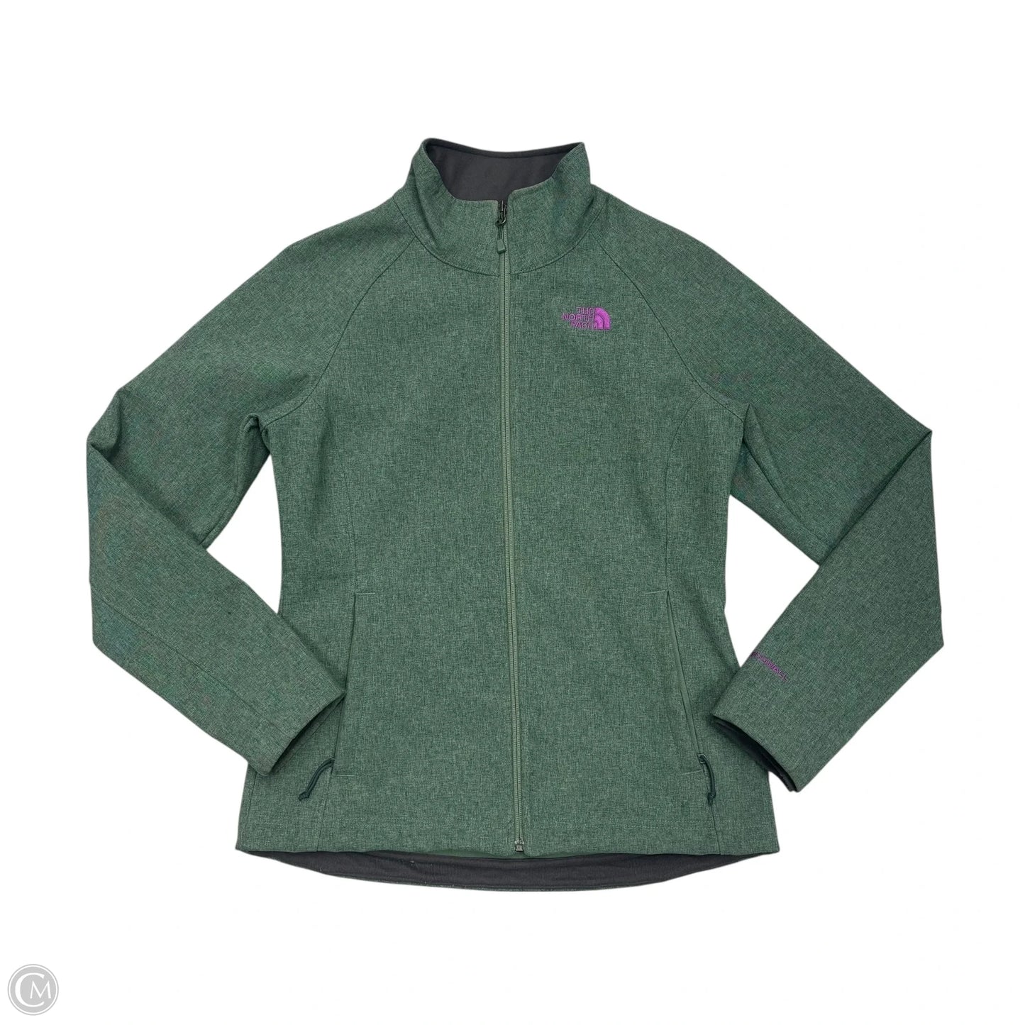 Jacket Windbreaker By The North Face In Green & Purple, Size: M
