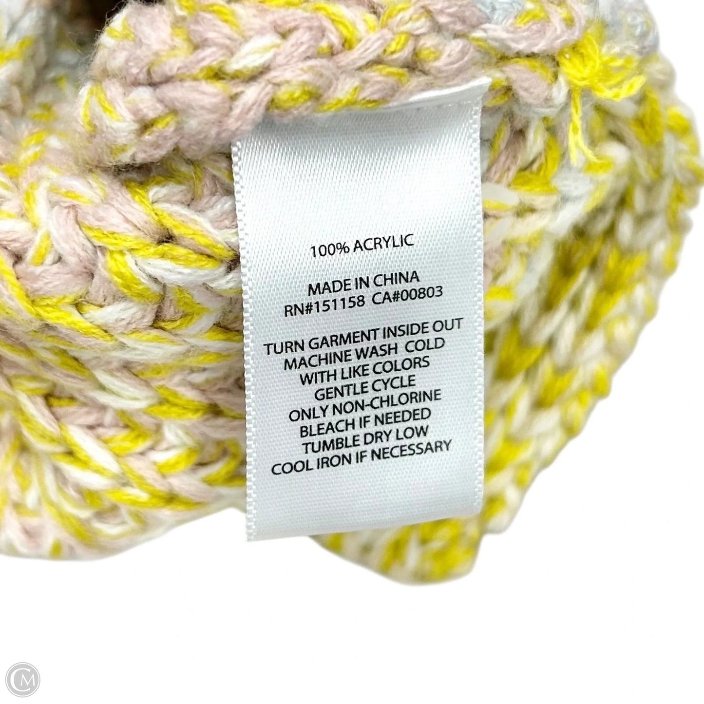 Sweater By 525 In Grey & Yellow, Size: S