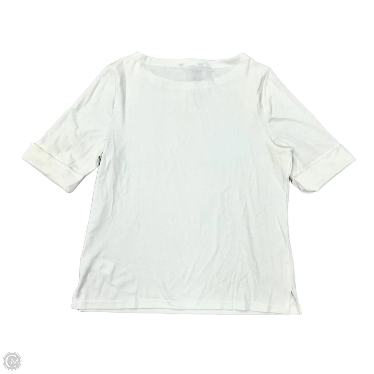 Top Short Sleeve By Lauren By Ralph Lauren In White, Size: Xxl