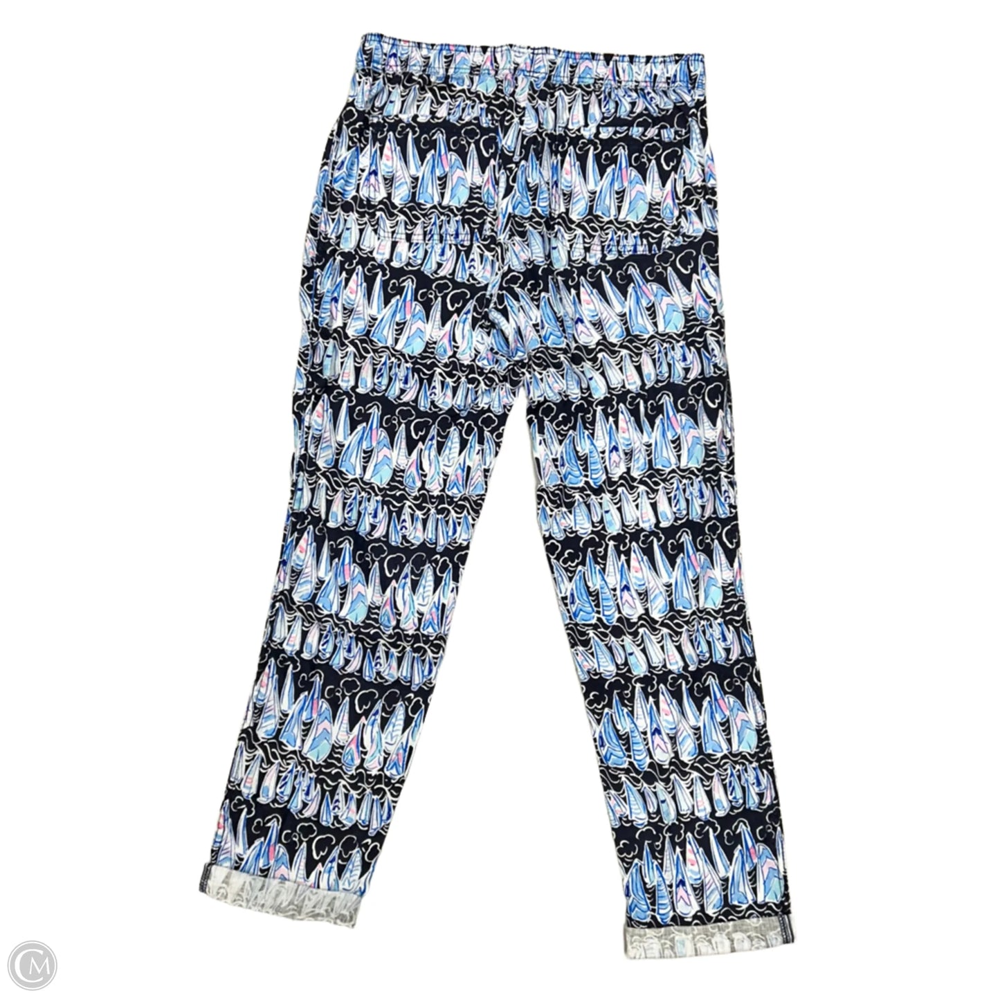 Pants Designer By Lilly Pulitzer In Black & Blue, Size: S