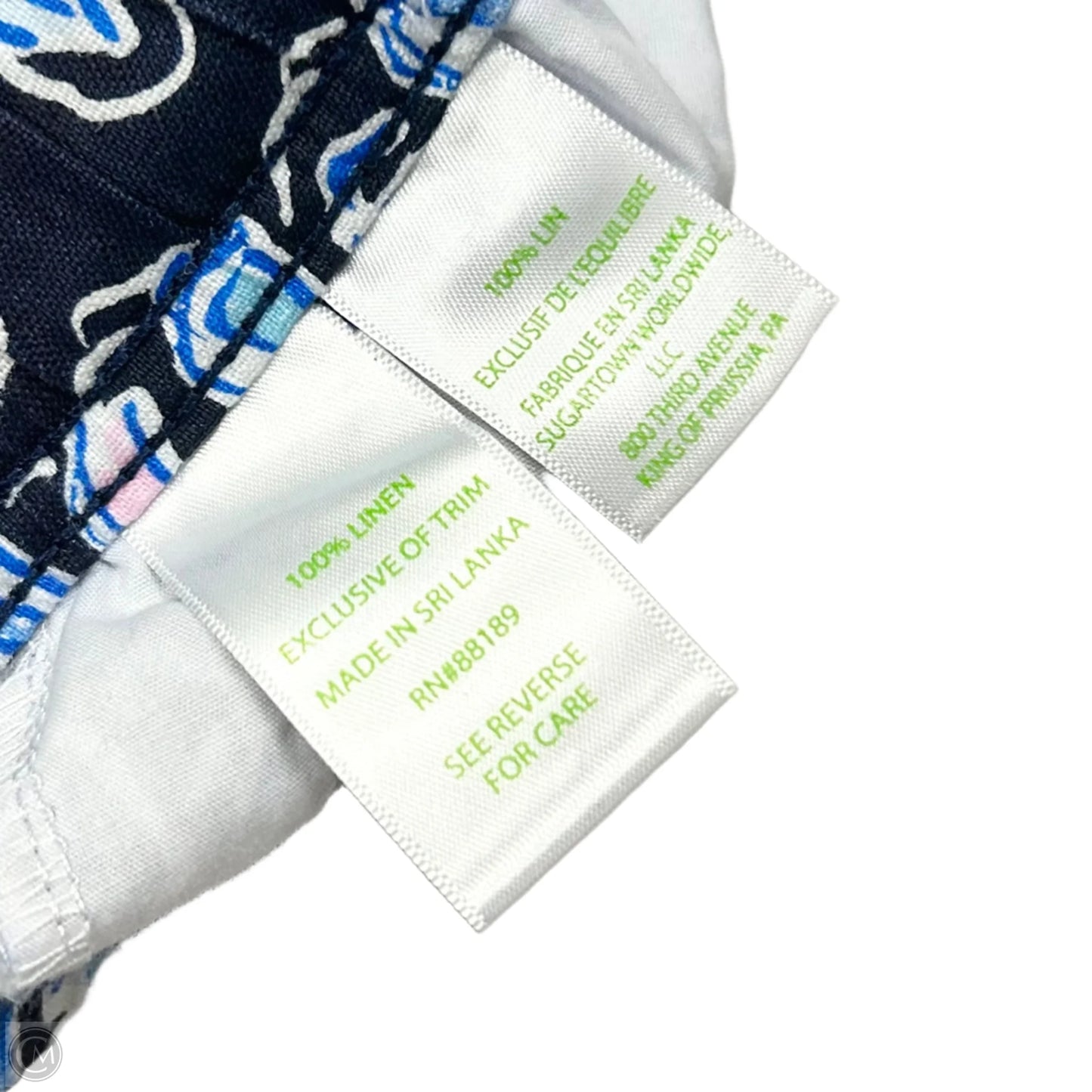 Pants Designer By Lilly Pulitzer In Black & Blue, Size: S
