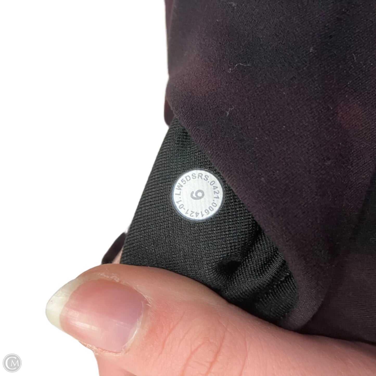Athletic Leggings By Lululemon In Black & Red, Size: S