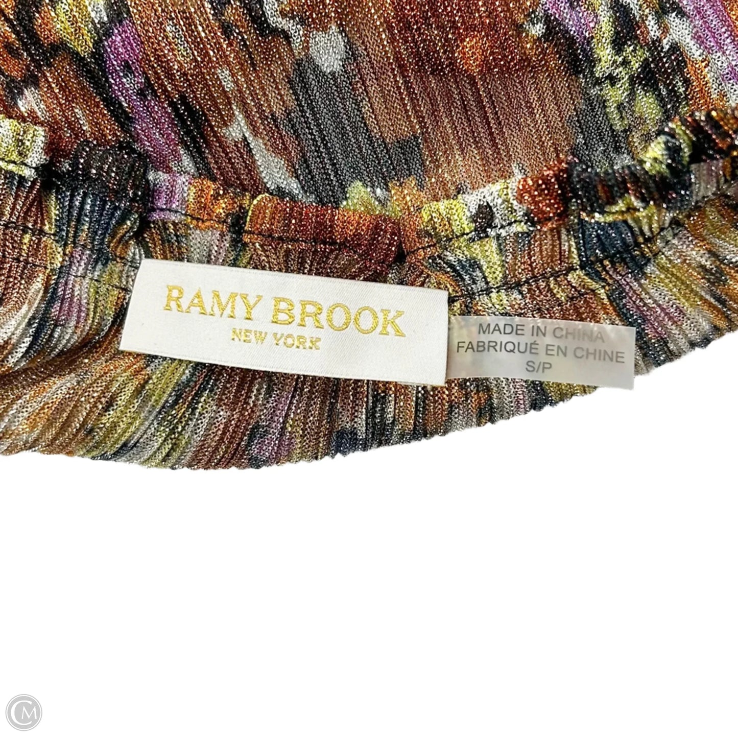 Top Long Sleeve By Ramy Brook In Orange & Purple, Size: S