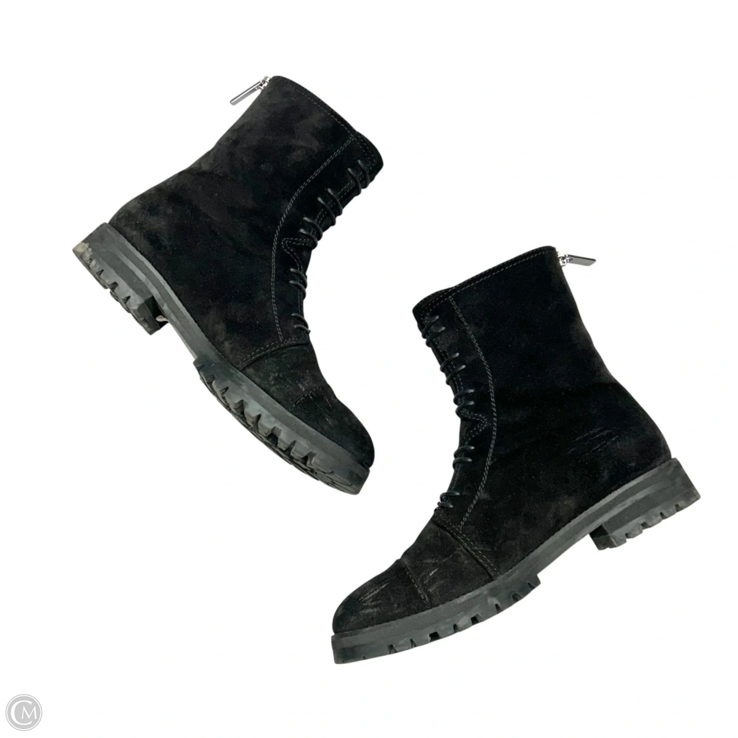 Boots Luxury Designer By Jimmy Choo In Black, Size: 9