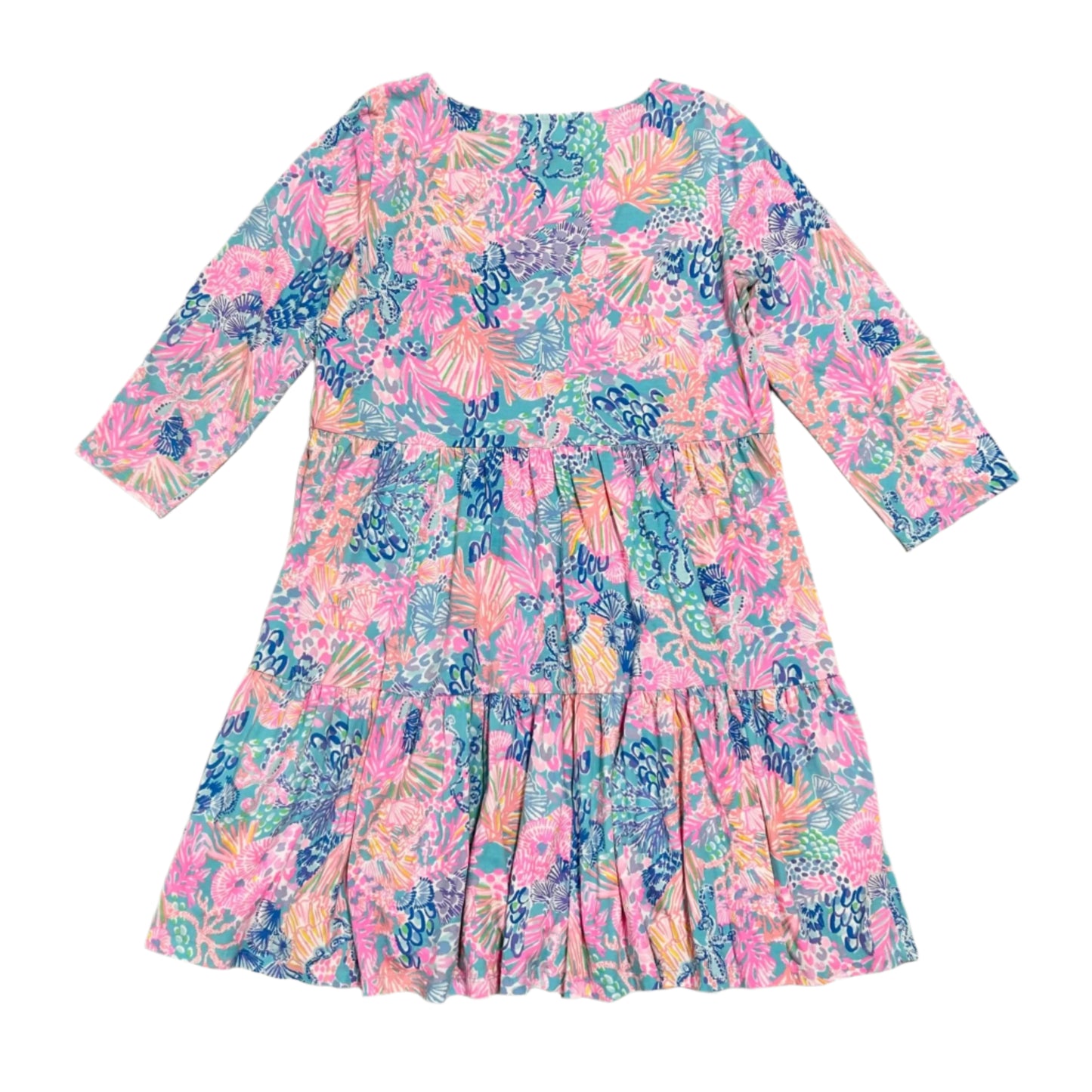 Dress Designer By Lilly Pulitzer In Blue & Pink, Size: L