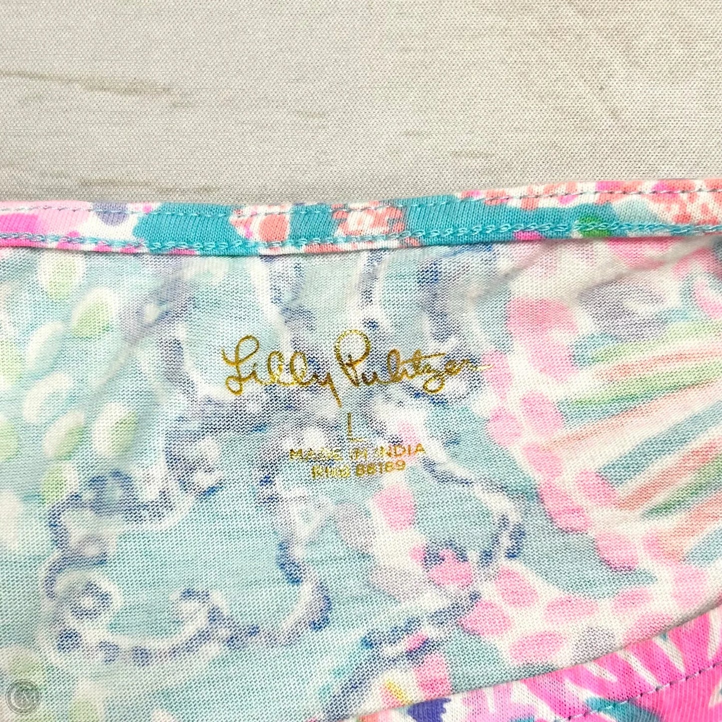Dress Designer By Lilly Pulitzer In Blue & Pink, Size: L