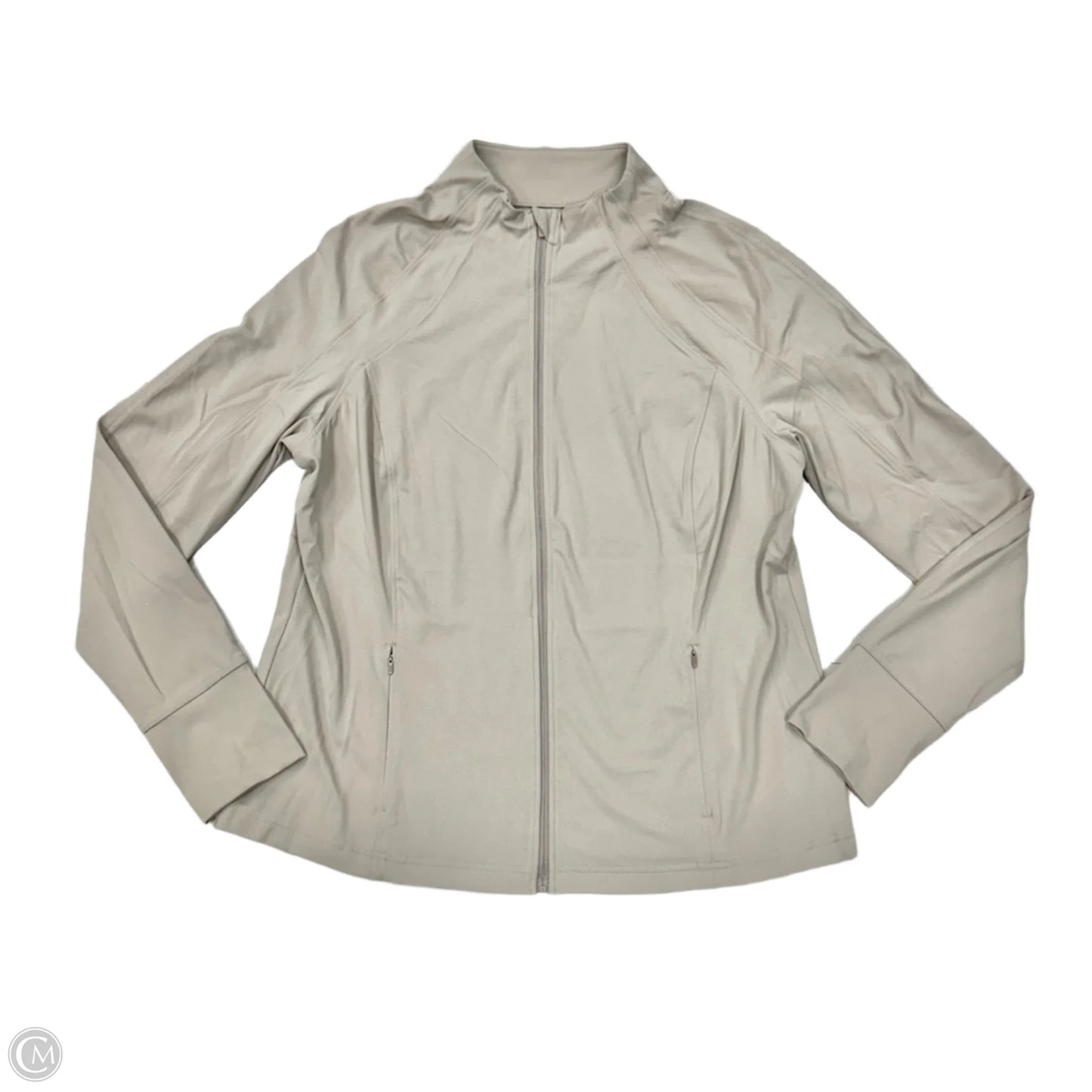 Athletic Jacket By Avia In Taupe, Size: Xl