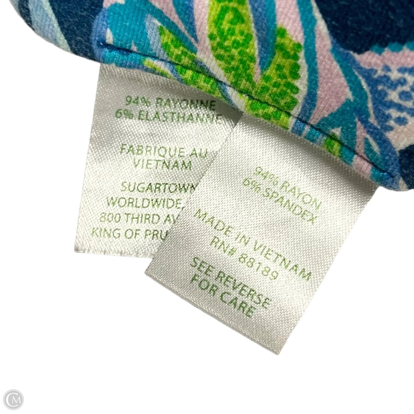 Pants Designer By Lilly Pulitzer In Blue & Green, Size: Xl