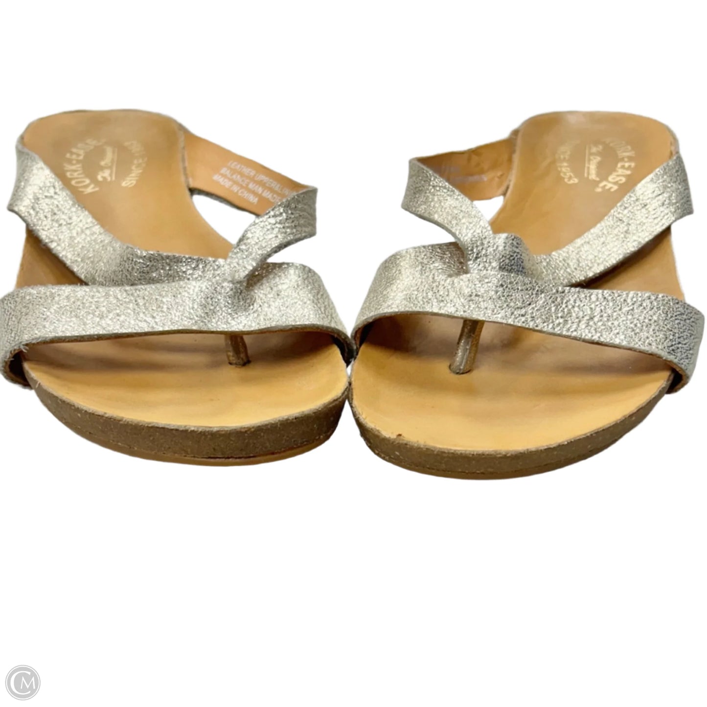 Sandals Flats By Kork Ease In Silver, Size: 7