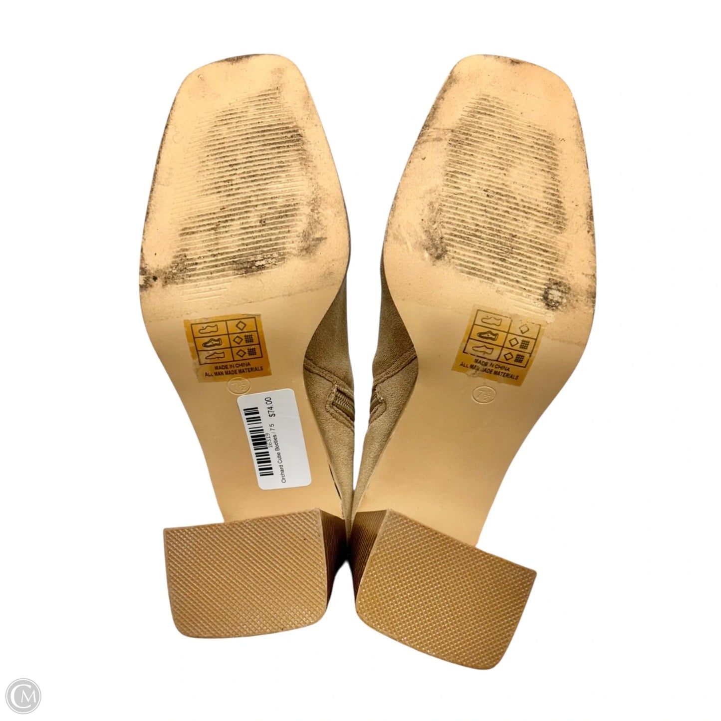 Boots Ankle Heels By Bella Marie In Tan, Size: 7.5