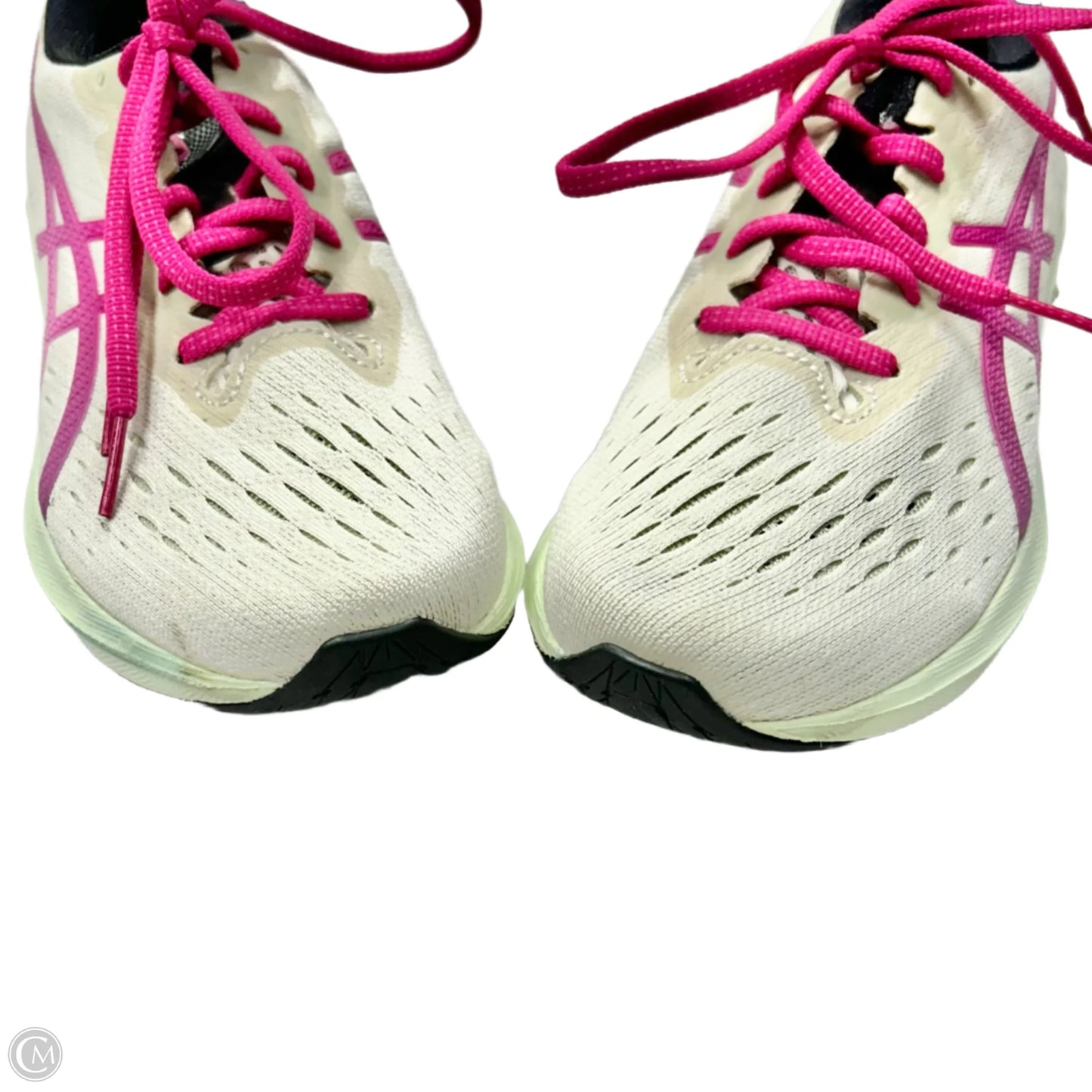 Shoes Athletic By Asics In Pink & Yellow, Size: 8