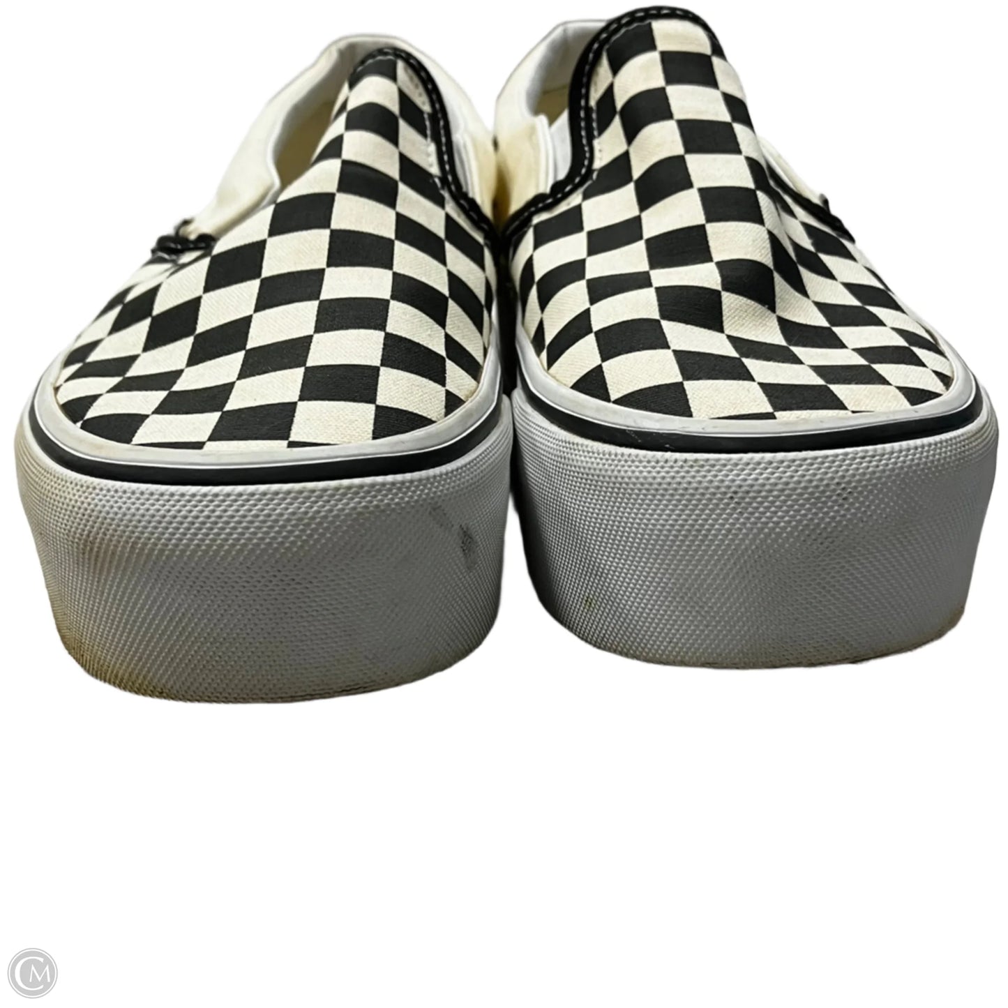 Shoes Sneakers Platform By Vans In Black & White, Size: 8