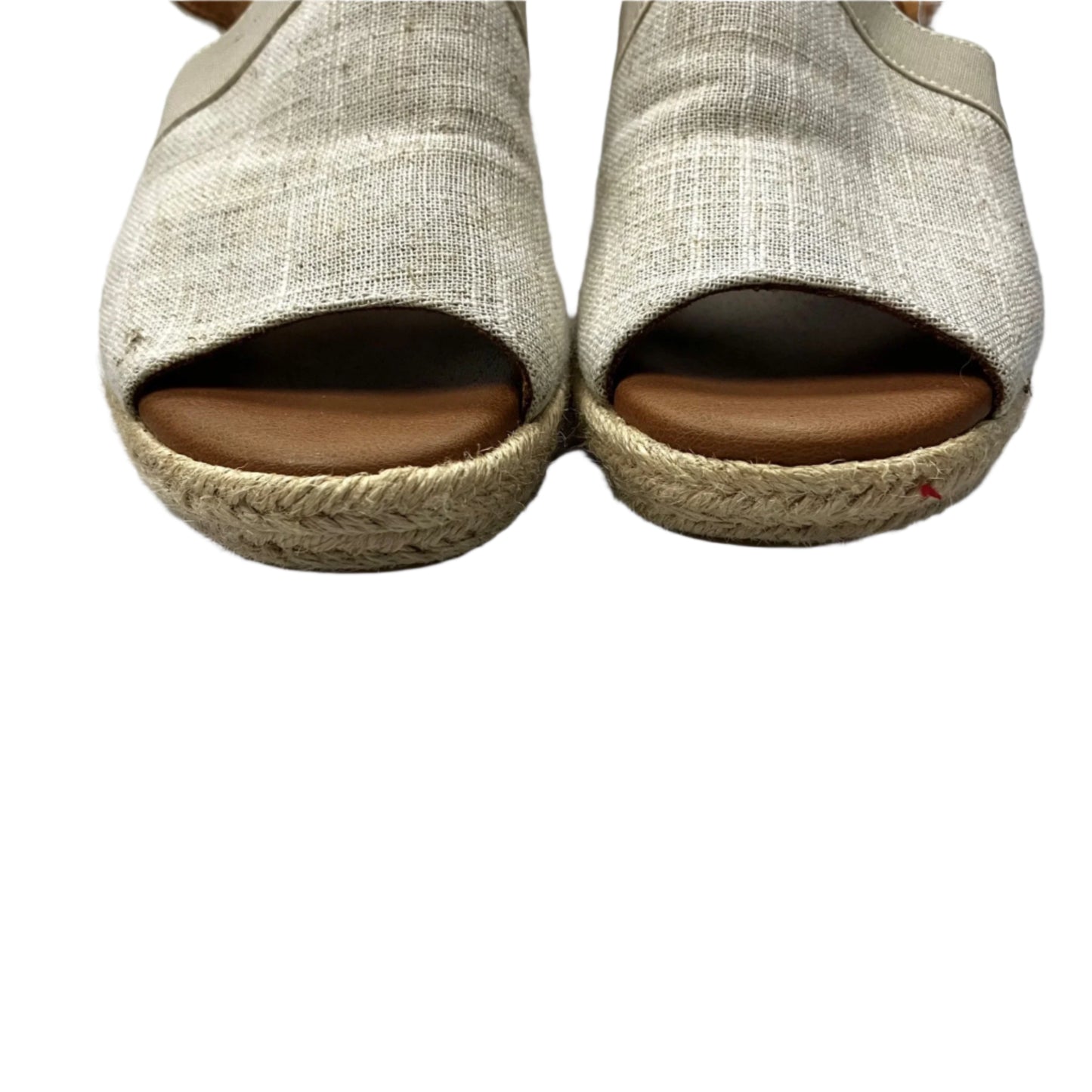 Sandals Heels Wedge By Sonoma In Cream, Size: 6.5