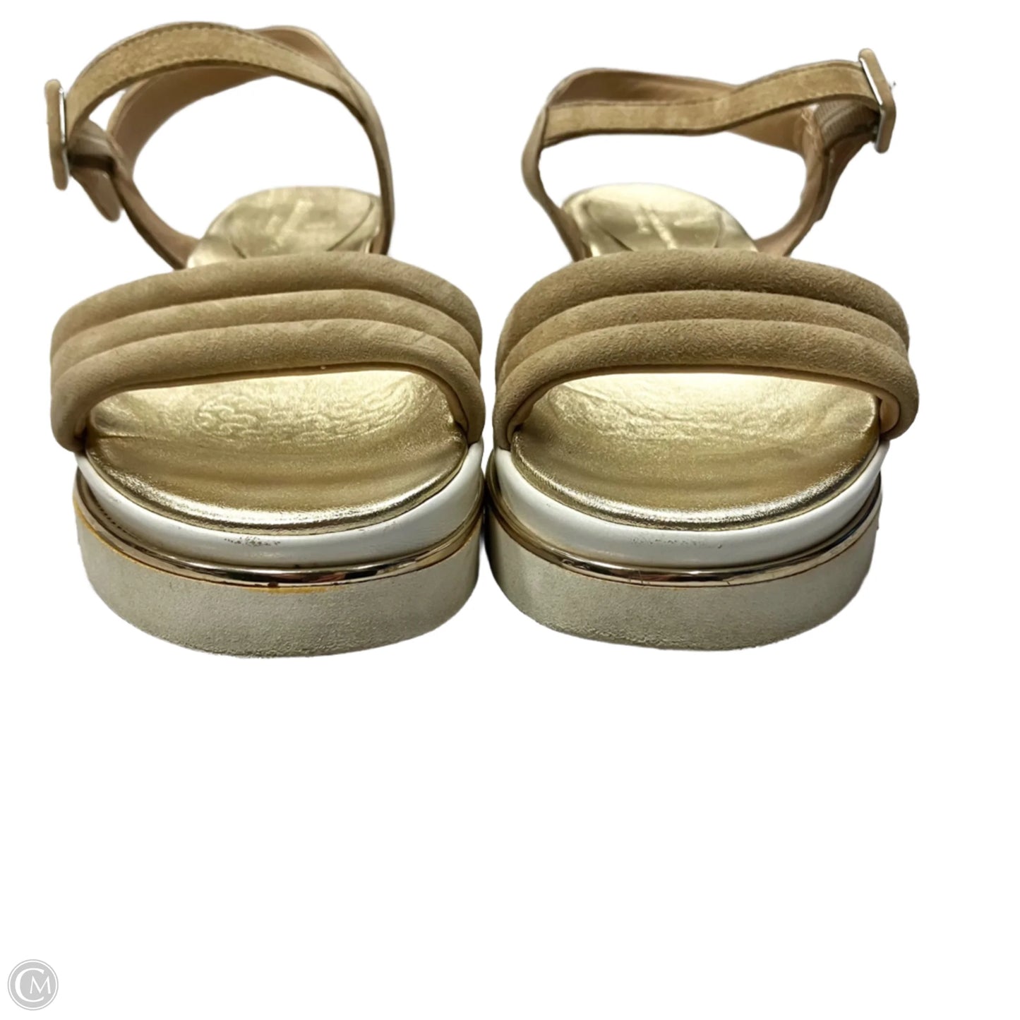 Sandals Flats By Clorinda Antinori In Gold, Size: 6.5