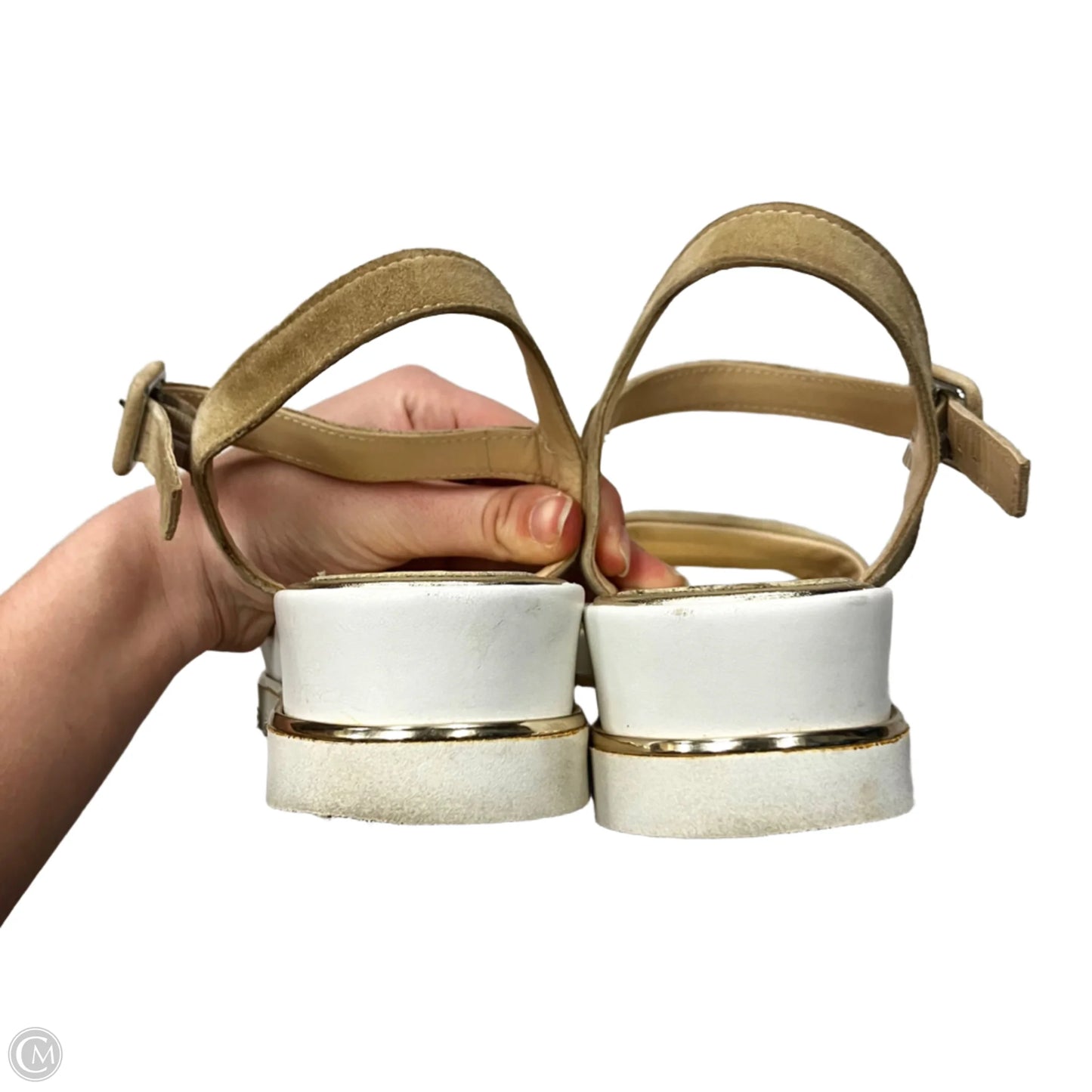 Sandals Flats By Clorinda Antinori In Gold, Size: 6.5