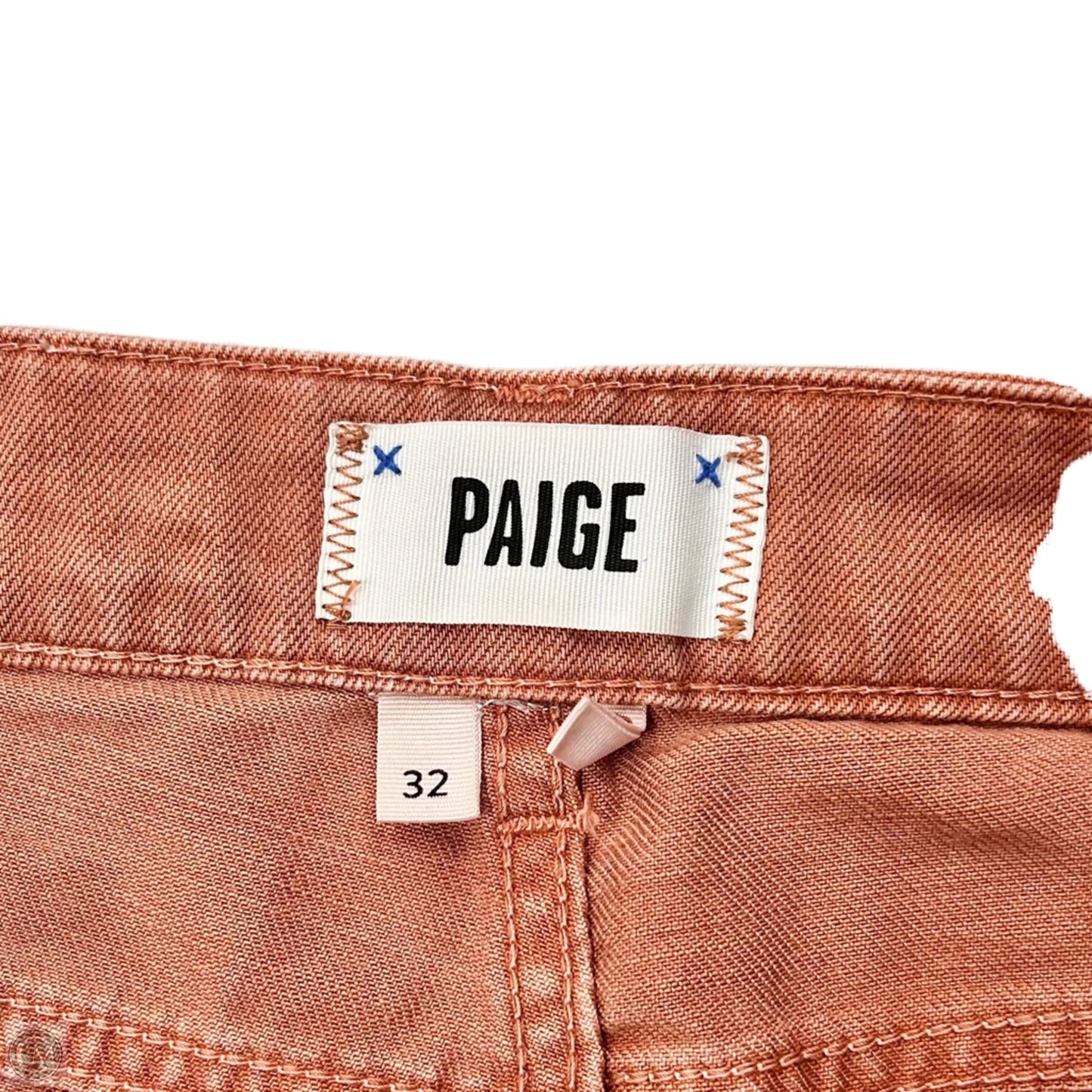 Shorts By Paige In Red Denim, Size: 14