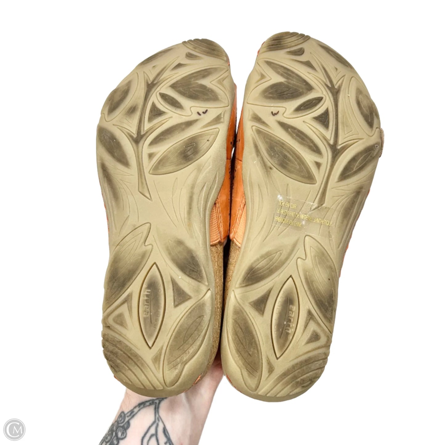 Sandals Flats By Earth In Orange, Size: 8