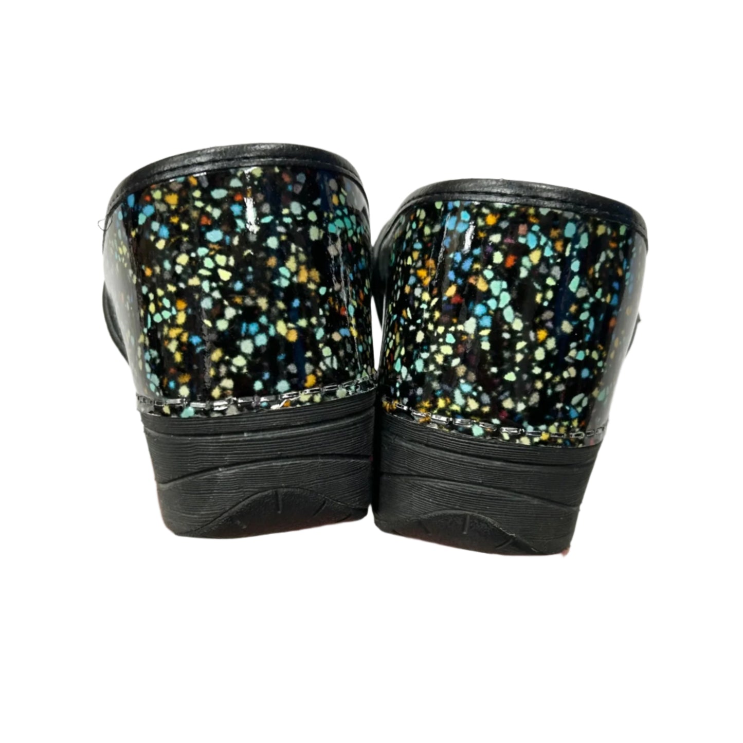 Shoes Flats By Dansko In Black & Green, Size: 7.5
