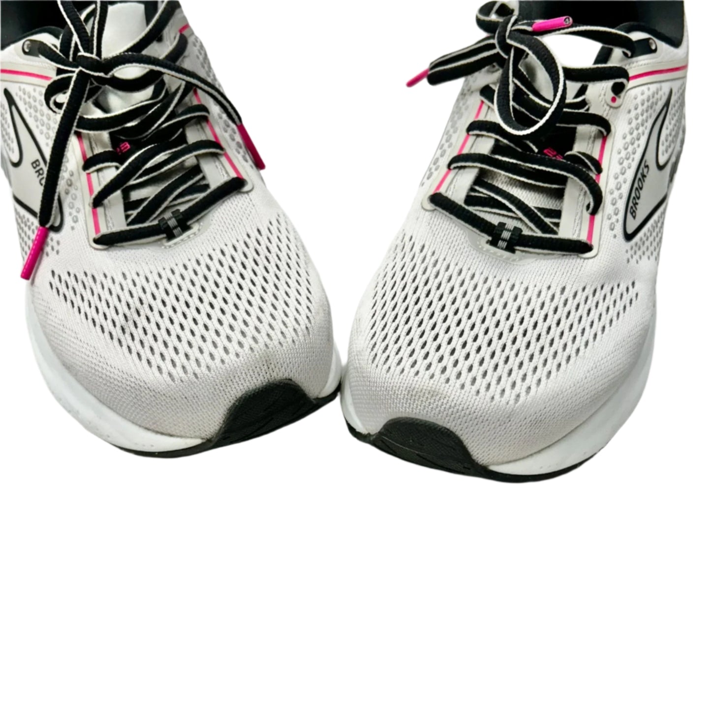 Shoes Athletic By Brooks In Grey & Pink, Size: 8