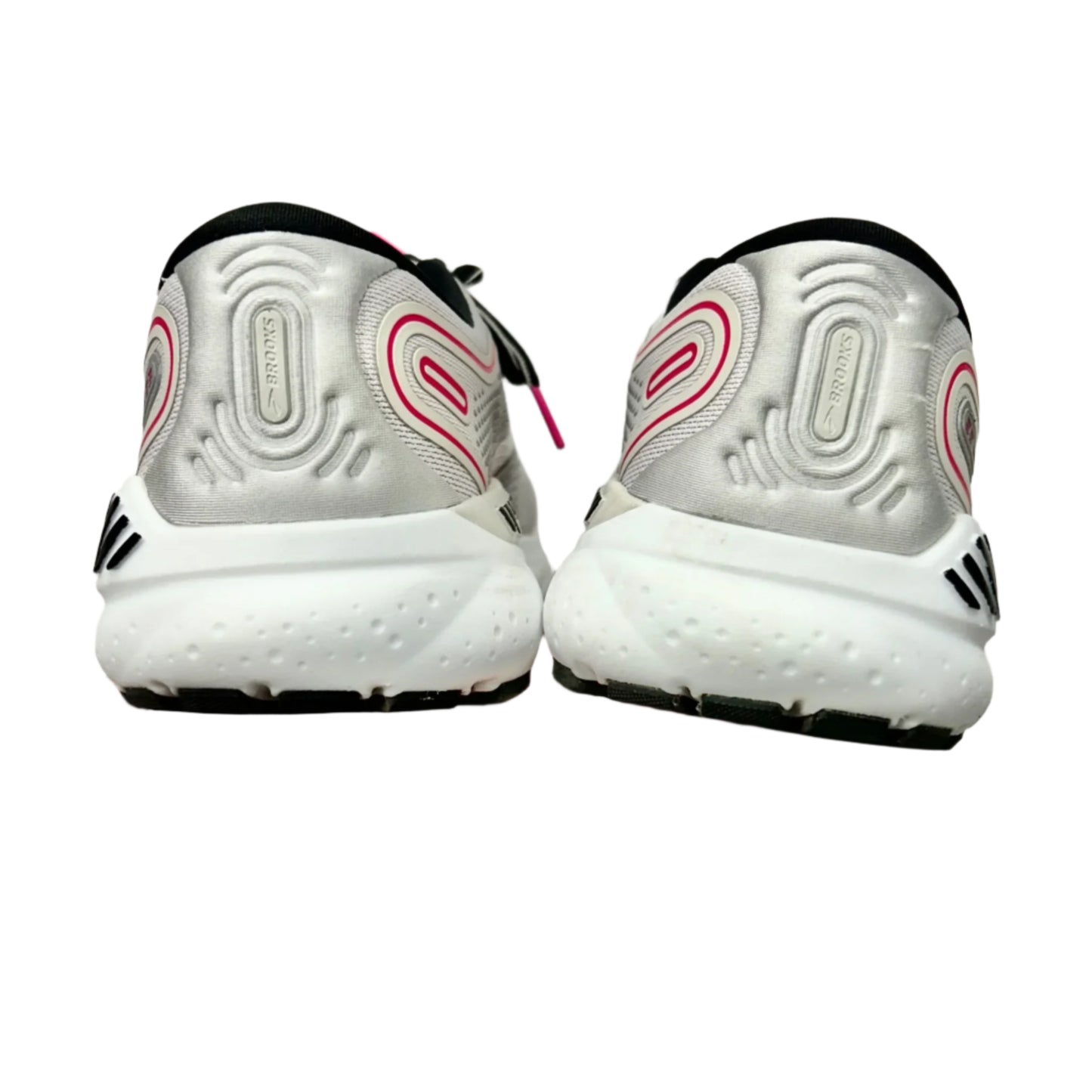 Shoes Athletic By Brooks In Grey & Pink, Size: 8